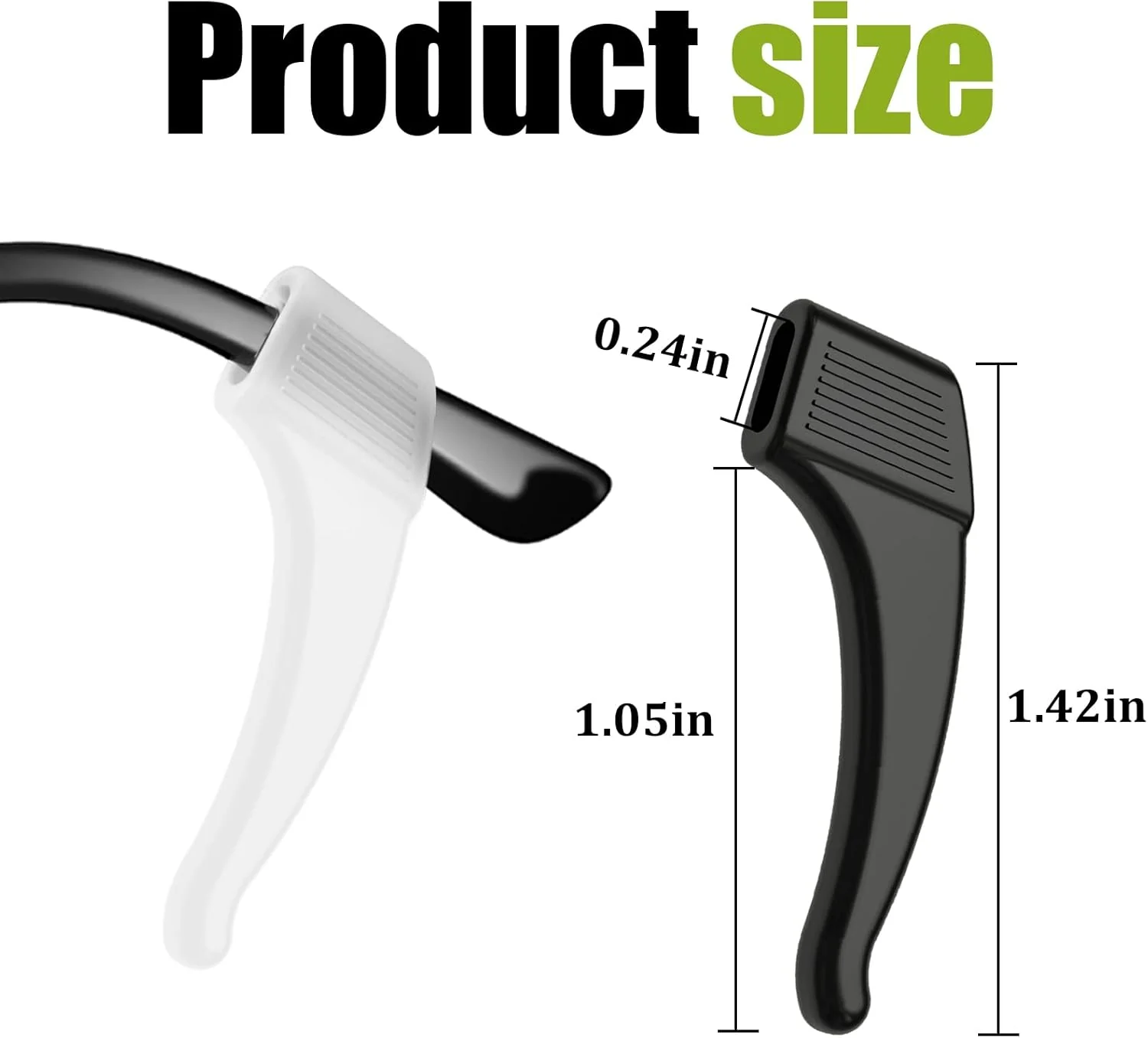 [GOLD] 10-Pack GripLock Comfort Ear Hooks — Anti-Slip Silicone Eyeglass Grips - Image 10