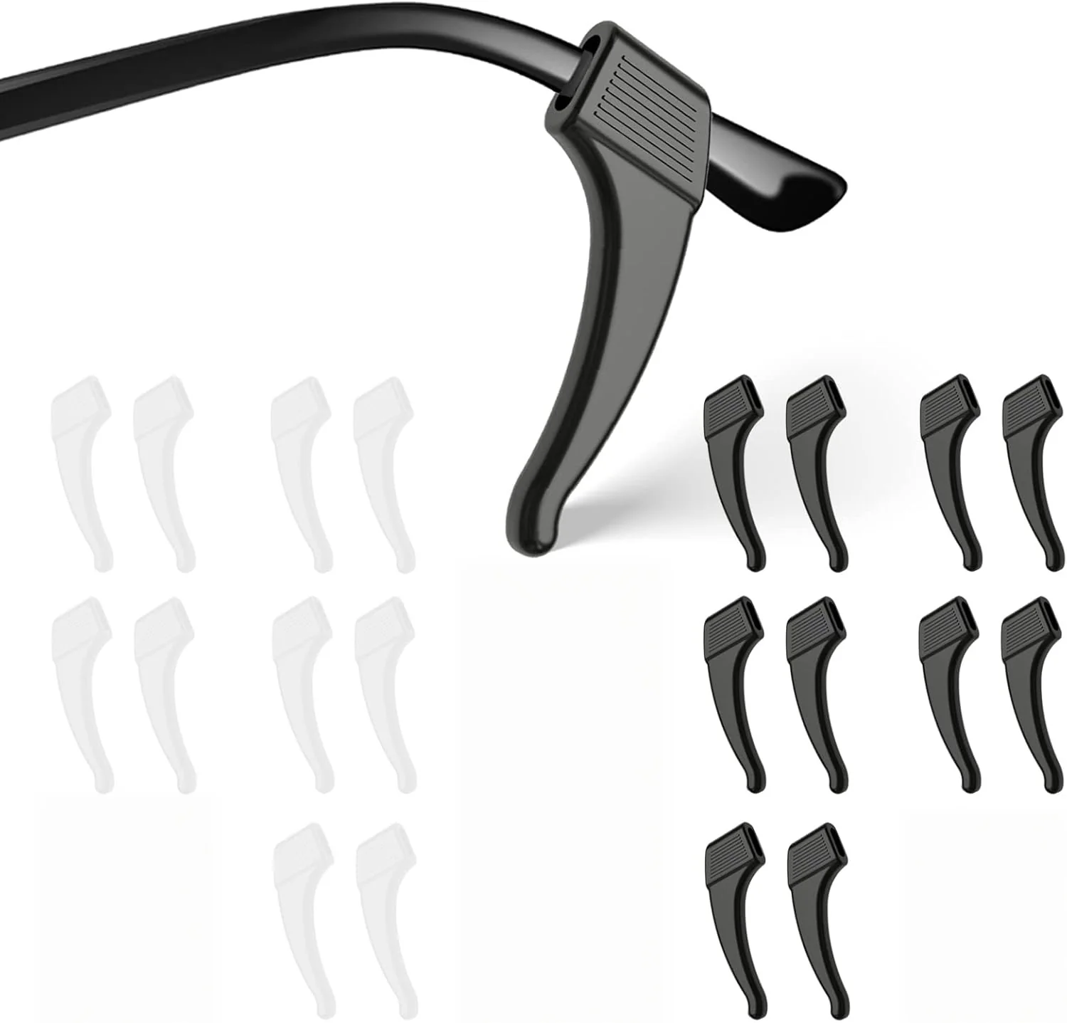 [GOLD] 10-Pack GripLock Comfort Ear Hooks — Anti-Slip Silicone Eyeglass Grips - Image 11