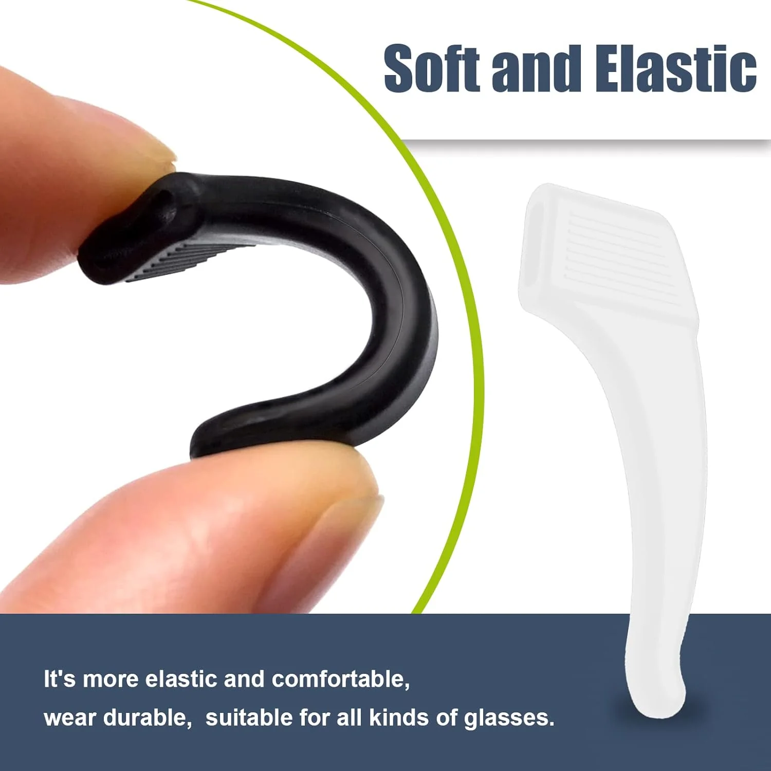 [GOLD] 10-Pack GripLock Comfort Ear Hooks — Anti-Slip Silicone Eyeglass Grips - Image 7