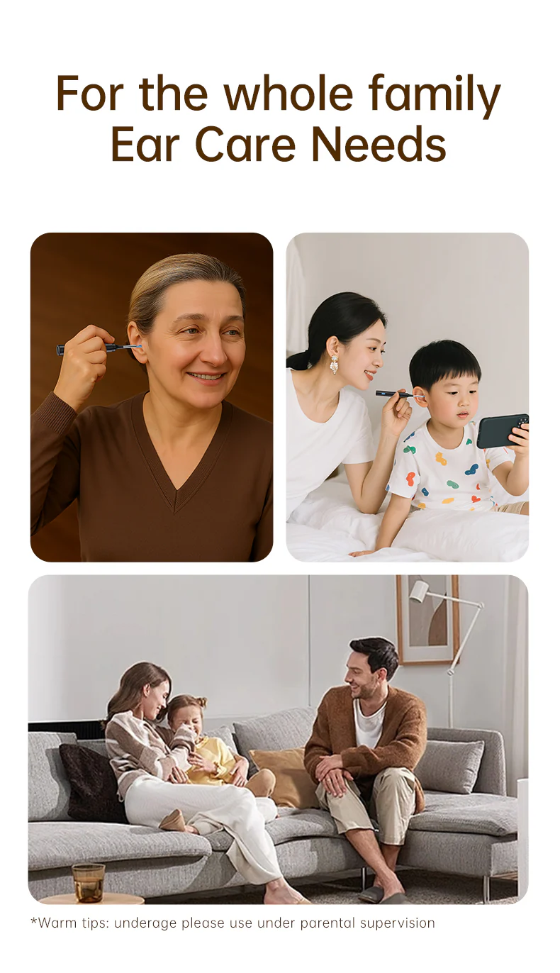 [GOLD] 10MP HD Ear Cleaner Kit with Precision Tweezers & Silicone Scoop - Image 13