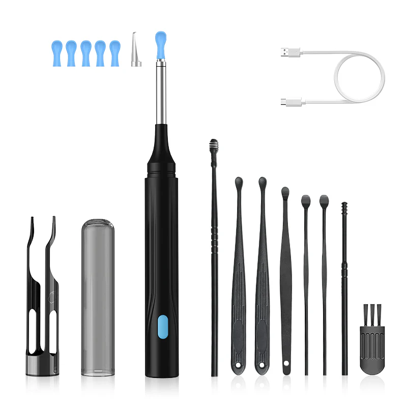 [GOLD] 10MP HD Ear Cleaner Kit with Precision Tweezers & Silicone Scoop - Image 14