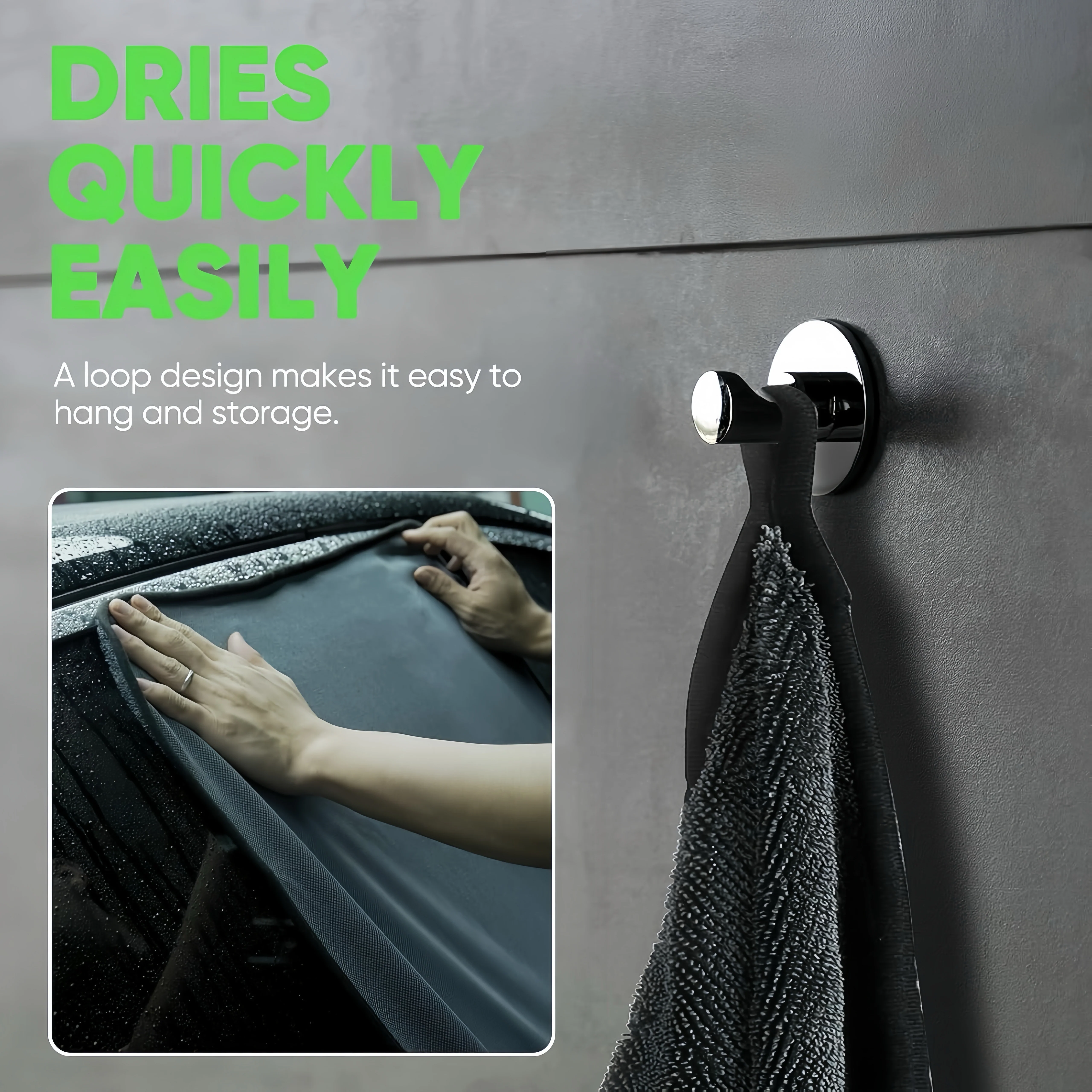 [GOLD] 2+1 pcs MagicDry Twist-Weave Microfiber Car Towel – Streak-Free, Ultra-Absorbent, Scratch-Safe - Image 6