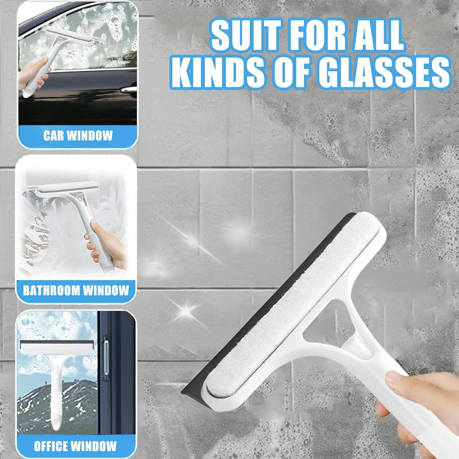 [GOLD] 3-in-1 Spray Window & Mirror Squeegee - Image 3