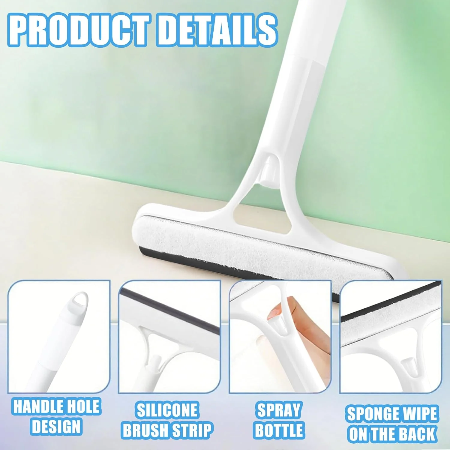 [GOLD] 3-in-1 Spray Window & Mirror Squeegee - Image 5