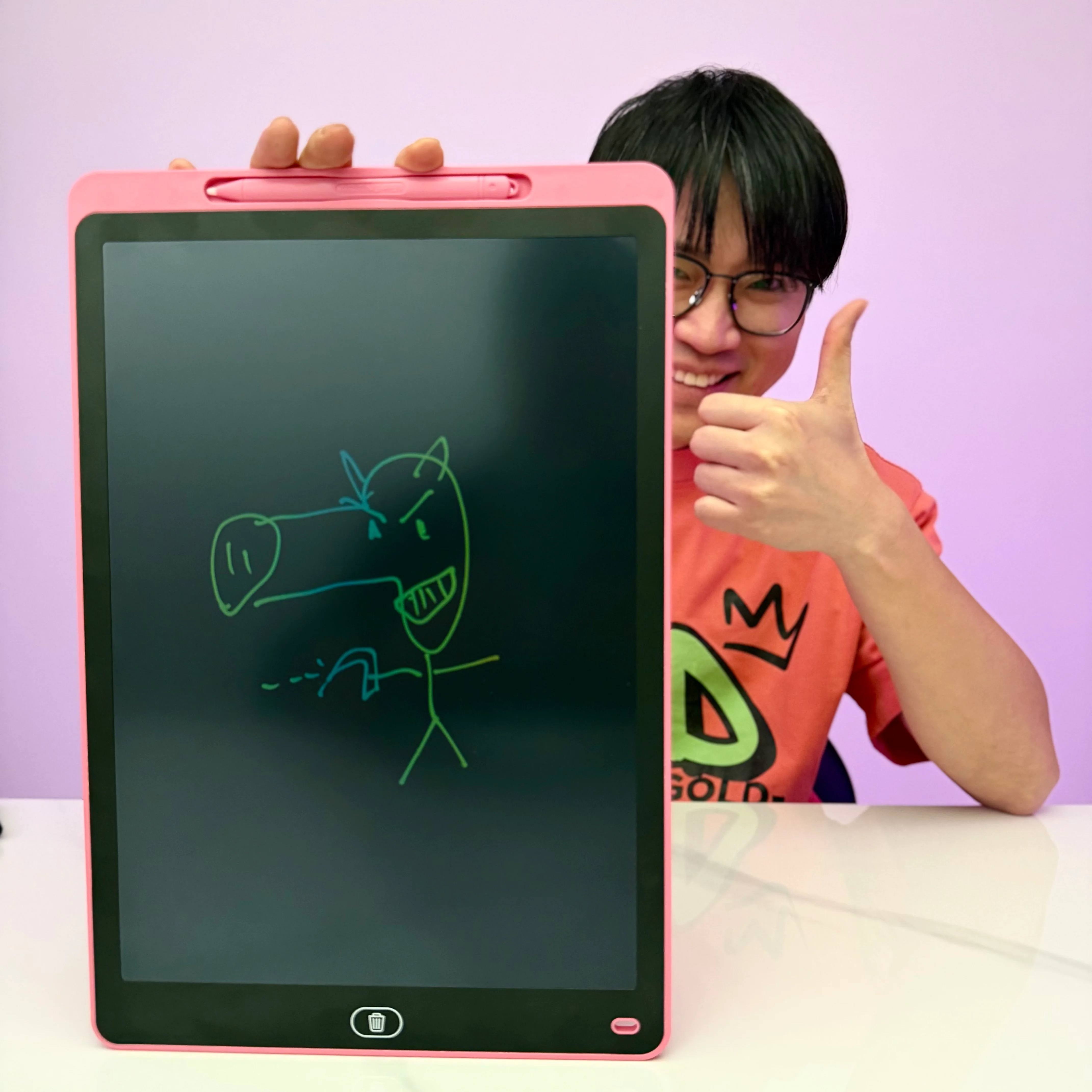 [GOLD] 3-Pack Reusable LCD Drawing Board for Kids – Paper-Free Doodle Tablets