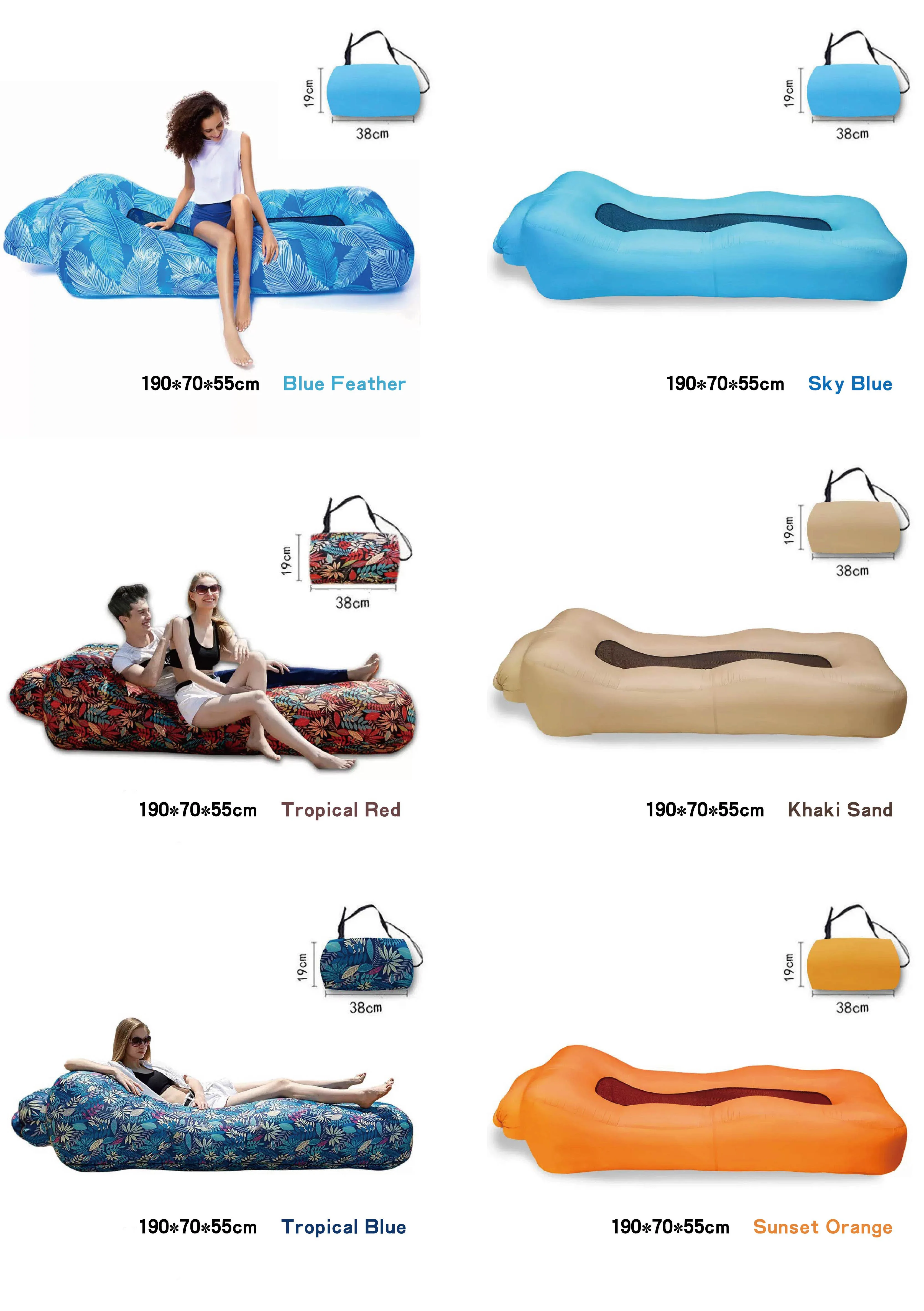[GOLD] AeroLounge Go – Compact Pump-Free Inflatable Lounger - Image 11
