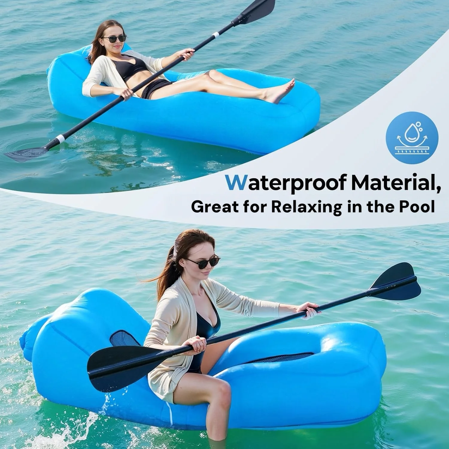 [GOLD] AeroLounge Go – Compact Pump-Free Inflatable Lounger - Image 6