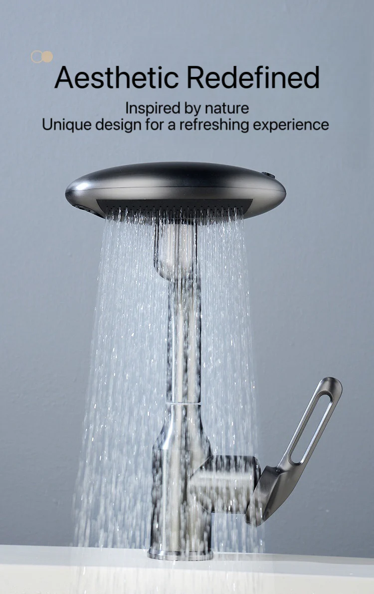 [GOLD] AeroSpa 4-Mode Stainless Steel Bathroom Faucet - Image 2
