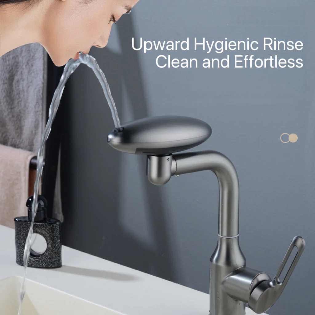 [GOLD] AeroSpa 4-Mode Stainless Steel Bathroom Faucet - Image 4
