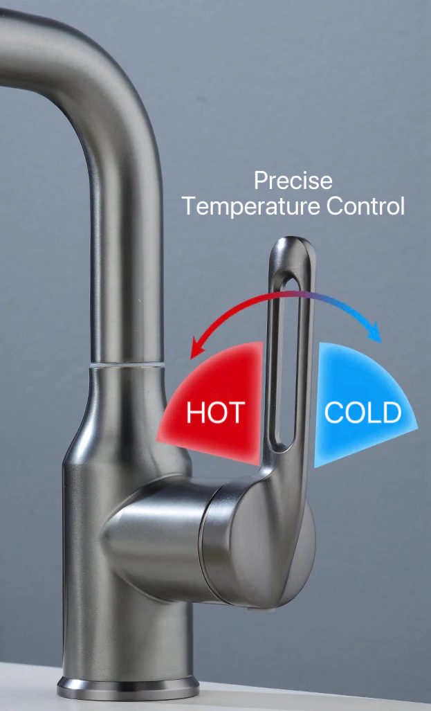[GOLD] AeroSpa 4-Mode Stainless Steel Bathroom Faucet - Image 7