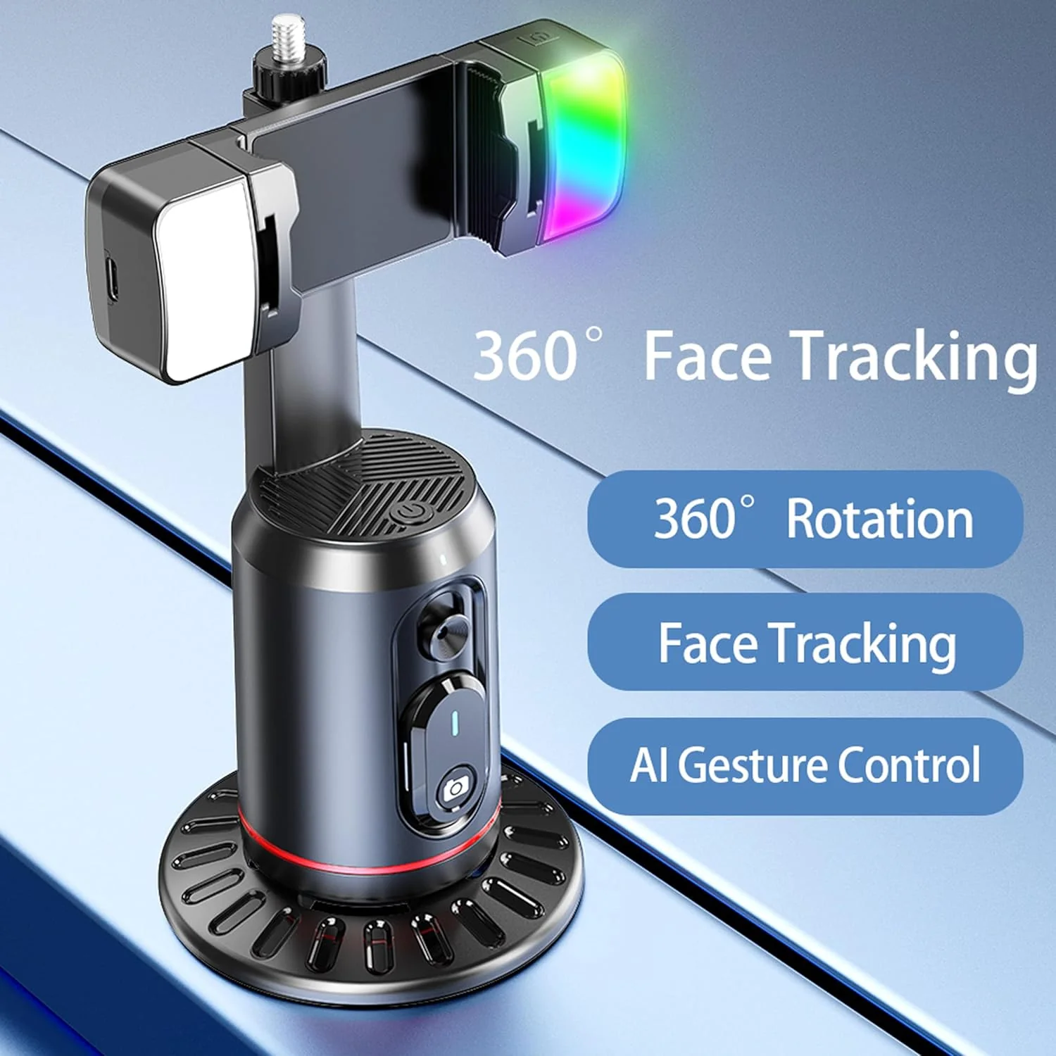 [GOLD] AimoStand – Built-in AI Camera Smart Auto-Tracking Phone Stand - Image 4