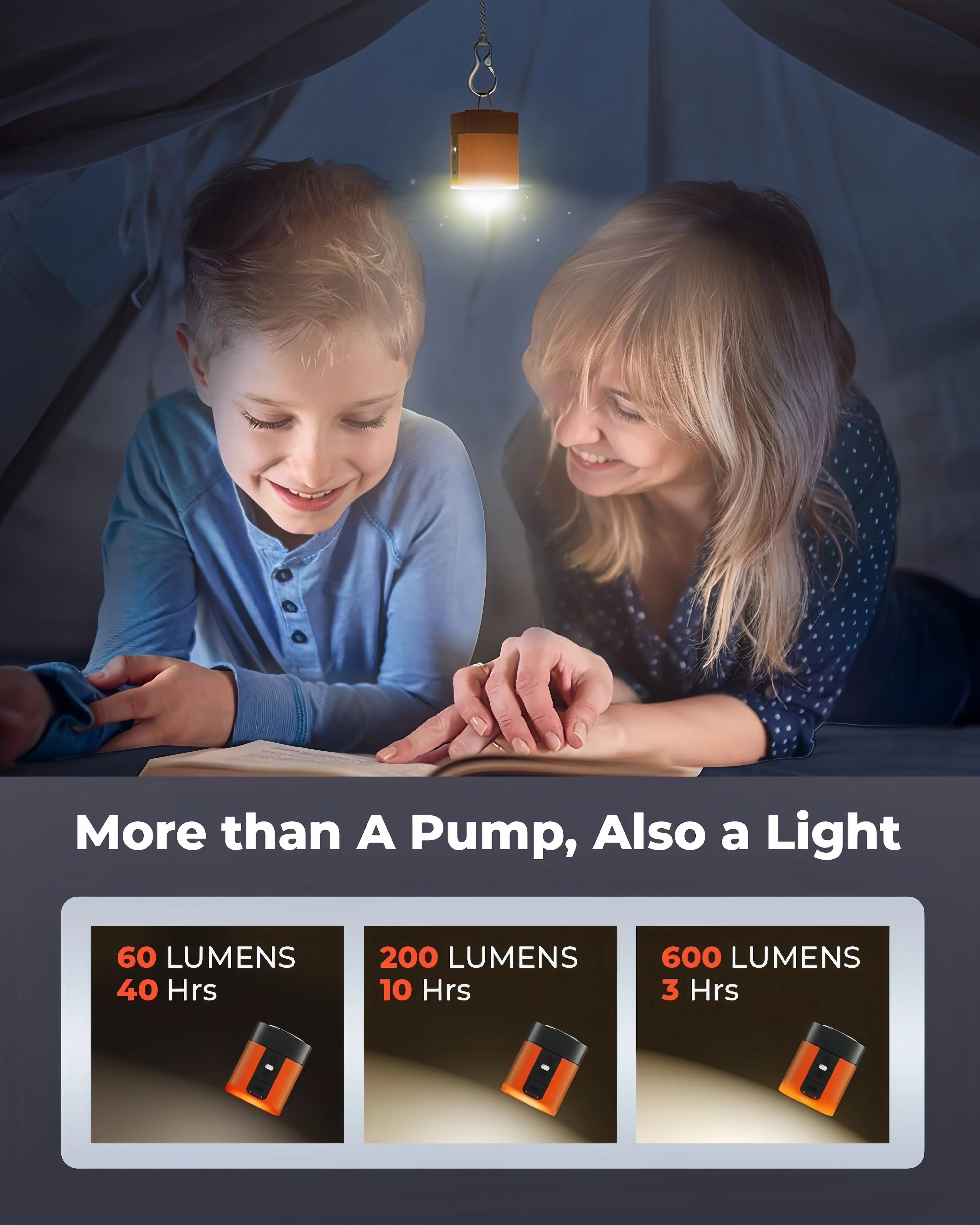 [GOLD] AirBurst Pro – Compact Electric Pump with Vacuum & LED Light - Image 7