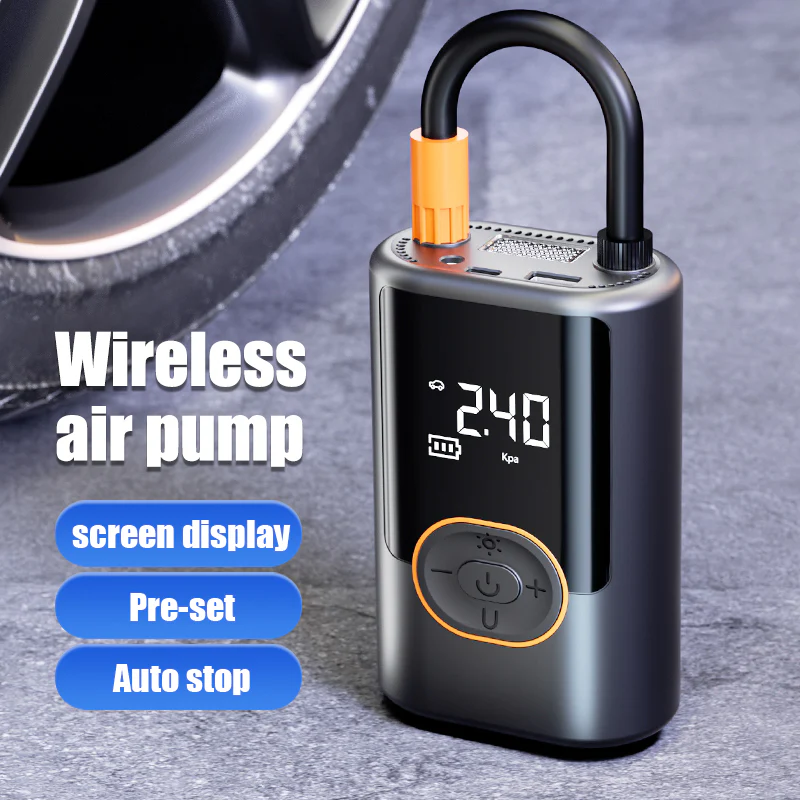 [GOLD] AirCore S1 – Smart Portable Tire Inflator | Wireless + Wired + Power Bank - Image 2