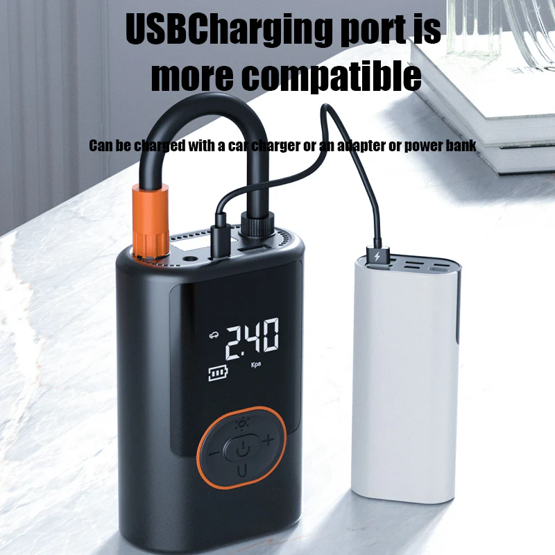 [GOLD] AirCore S1 – Smart Portable Tire Inflator | Wireless + Wired + Power Bank - Image 9