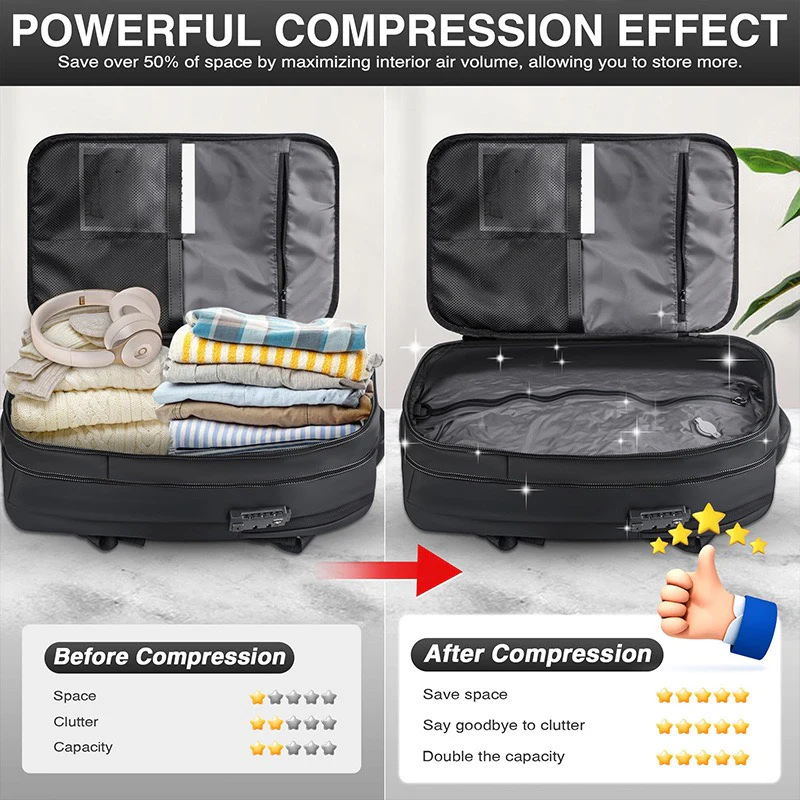 [GOLD] AirSeal Pro – Vacuum Compression Travel Backpack - Image 6