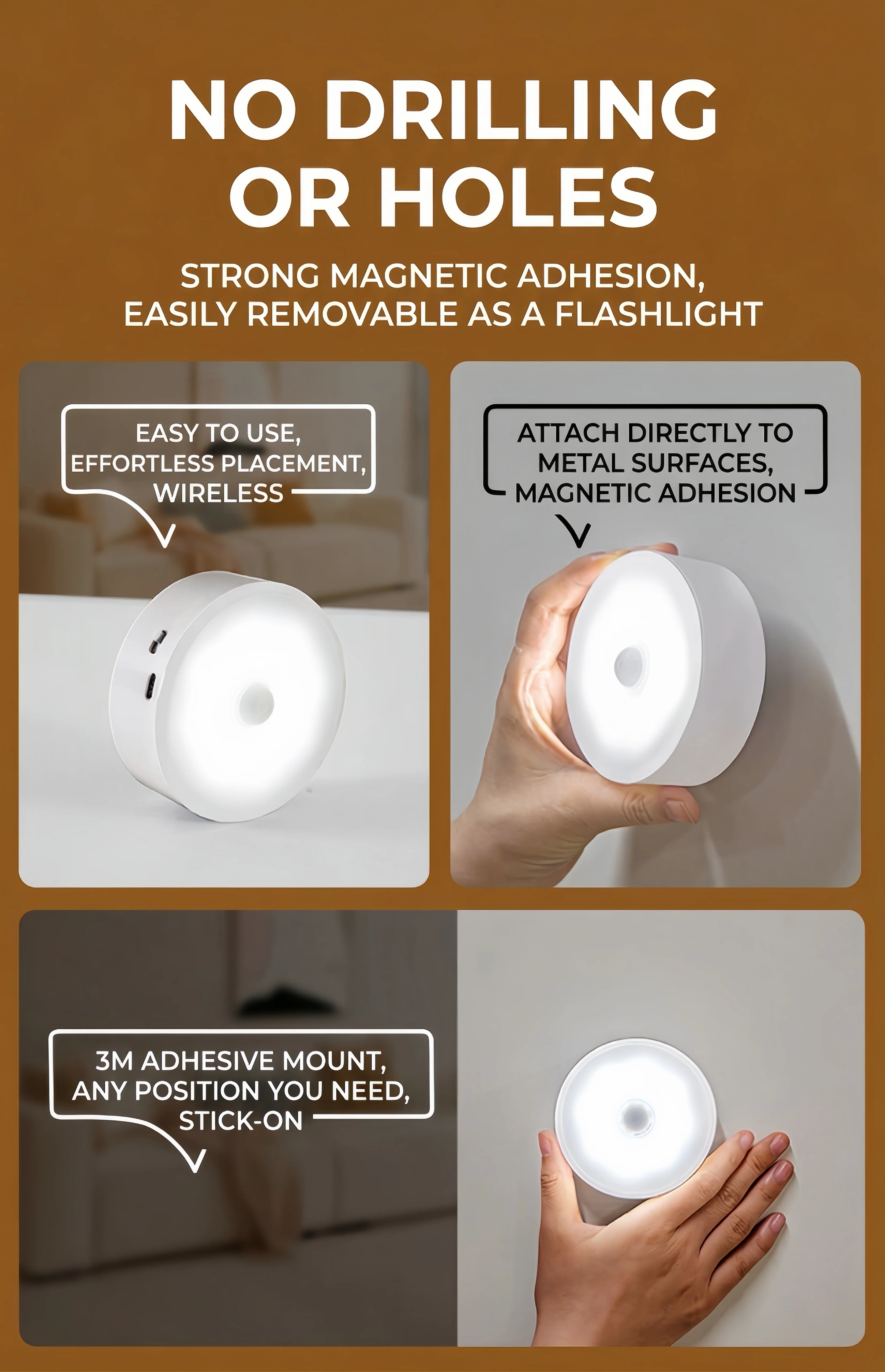 [GOLD] All-Purpose Magnetic Motion Sensor Light - Image 6