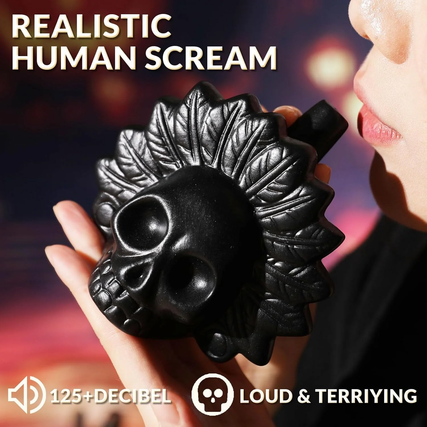 [GOLD] Aztec Death Whistle – Authentic Ceramic with Bone-Chilling Screams - Image 3