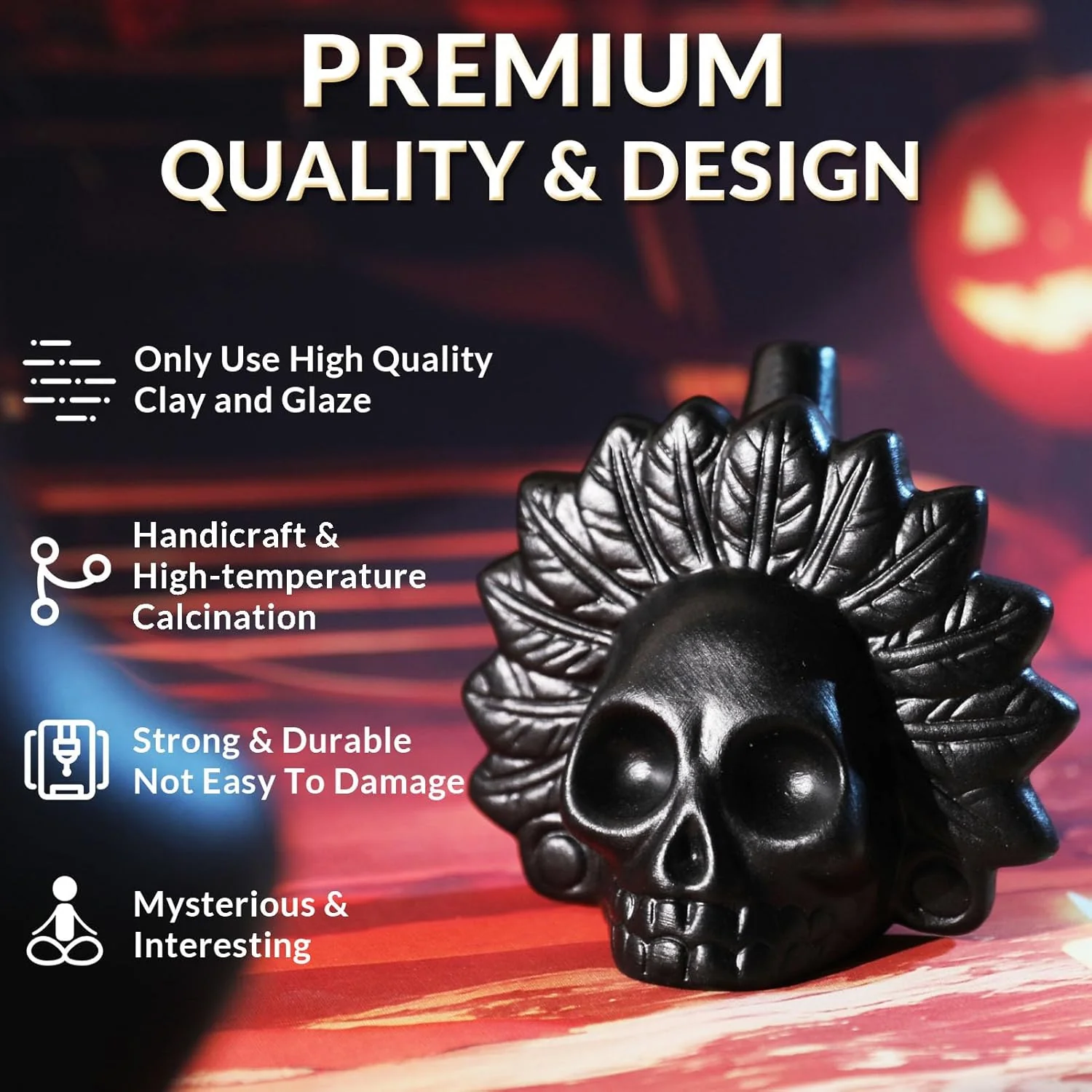 [GOLD] Aztec Death Whistle – Authentic Ceramic with Bone-Chilling Screams - Image 4