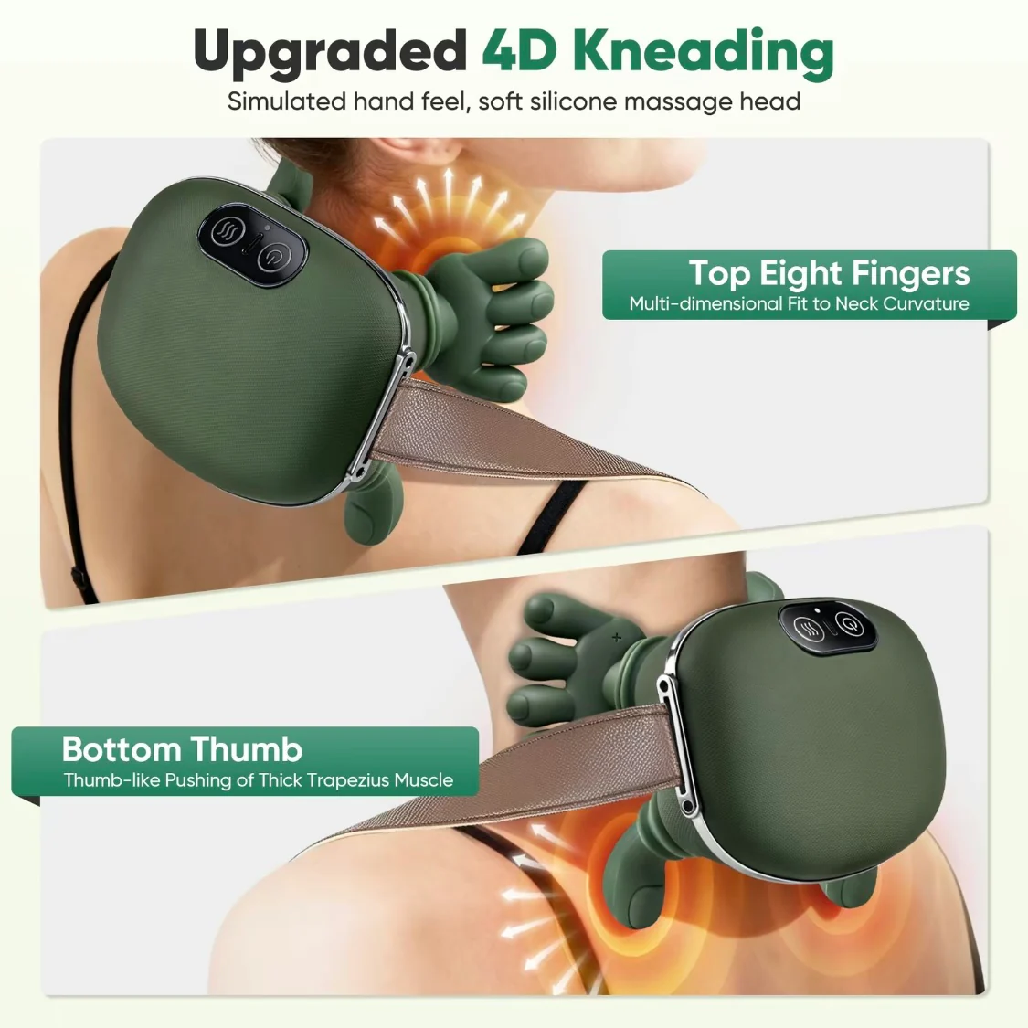 [GOLD] CerviFlex 4D Wireless Massager – Shiatsu Deep Tissue Relief with Heat - Image 3