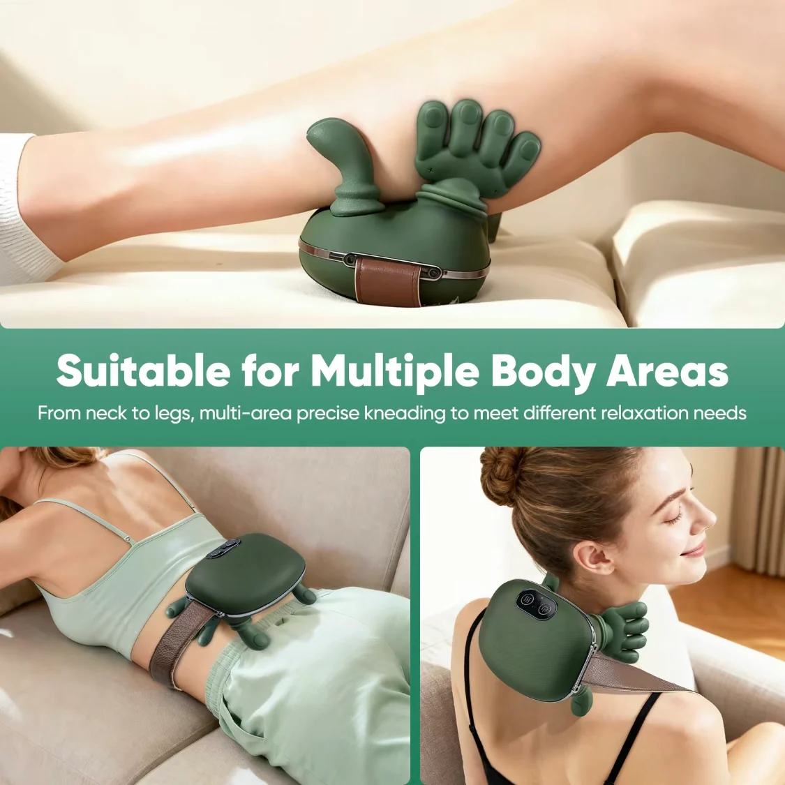[GOLD] CerviFlex 4D Wireless Massager – Shiatsu Deep Tissue Relief with Heat - Image 8