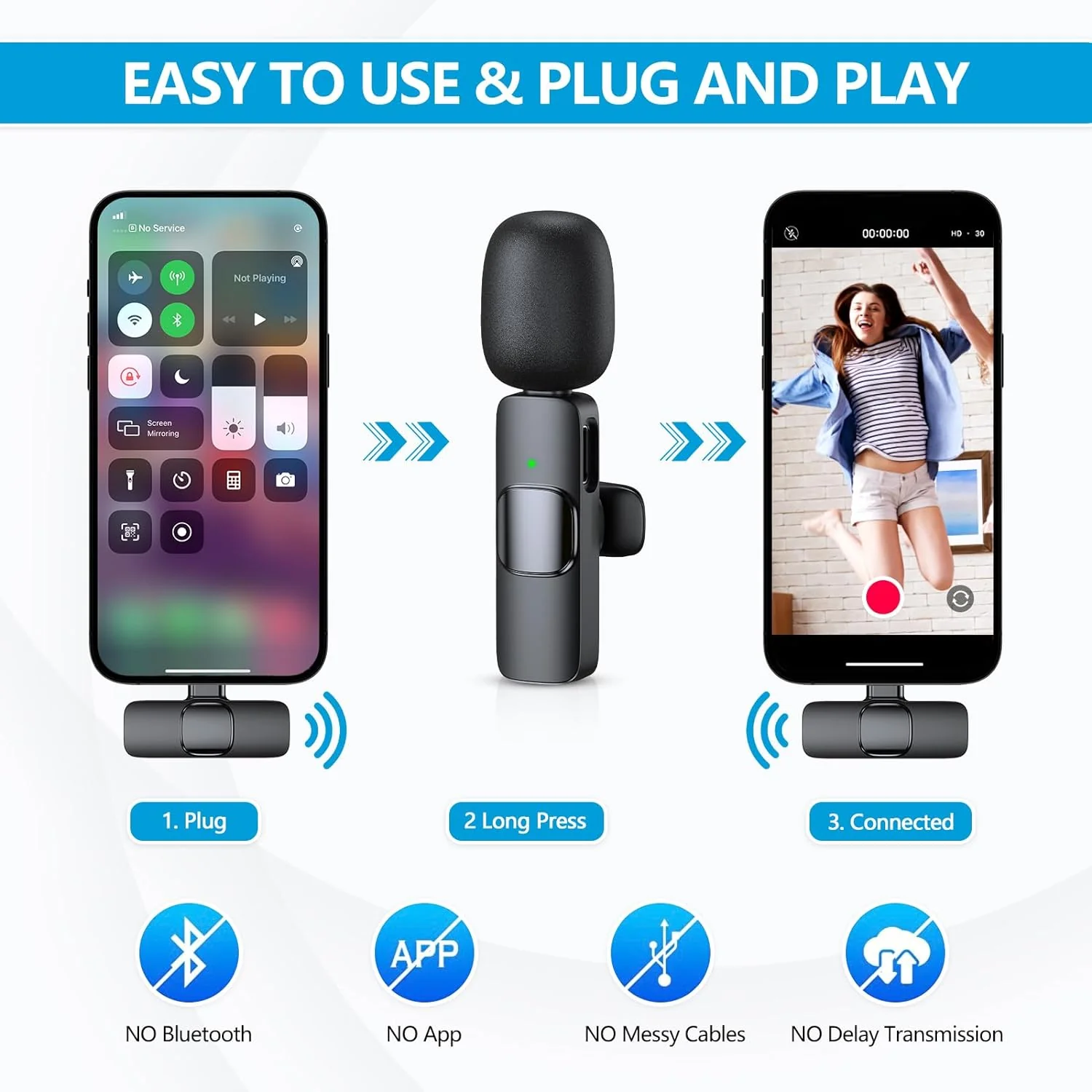 [GOLD] ClipMic Duo – Wireless Noise-Reducing Mic Set - Image 4
