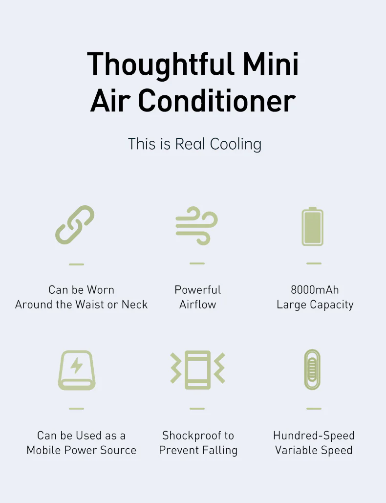 [GOLD] CoolBelt Pro – Wearable Waist Fan & Power Bank with Desktop Stand - Image 12