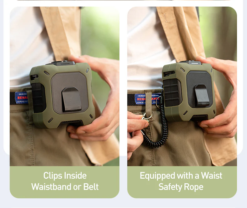 [GOLD] CoolBelt Pro – Wearable Waist Fan & Power Bank with Desktop Stand - Image 13