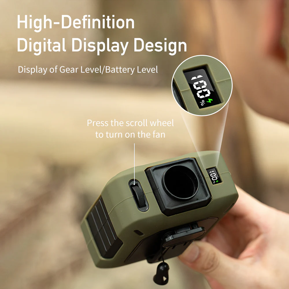 [GOLD] CoolBelt Pro – Wearable Waist Fan & Power Bank with Desktop Stand - Image 6