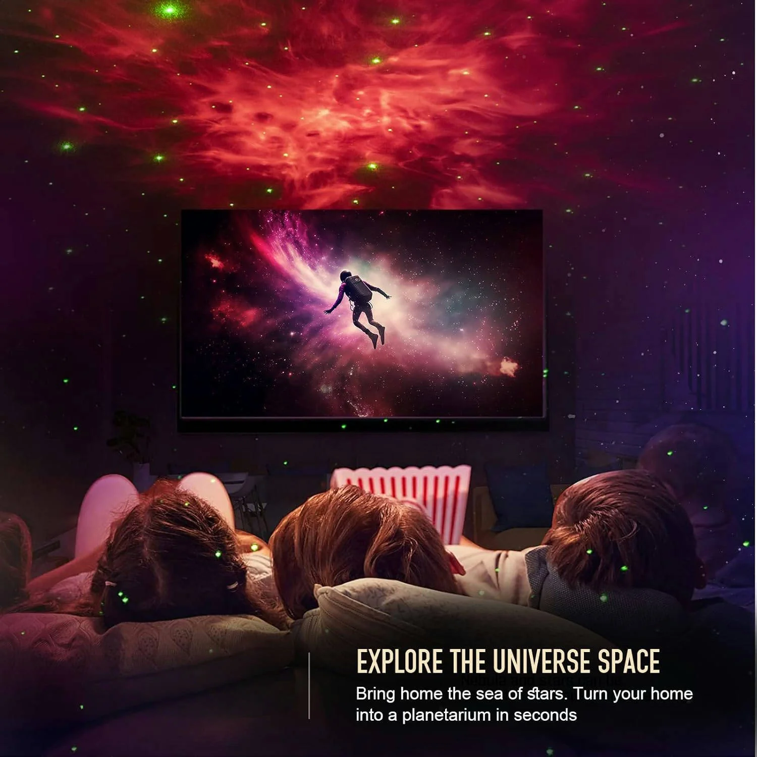 [GOLD] CosmoGlow Astronaut Galaxy Projector - Image 8