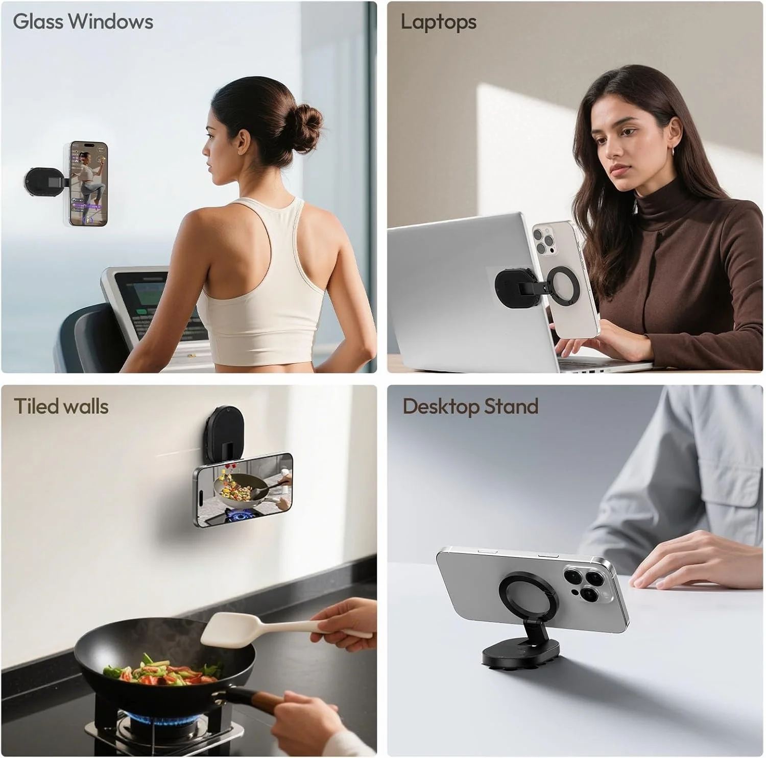[GOLD] Double-Sided Suction & Magnetic Phone Holder - Image 4