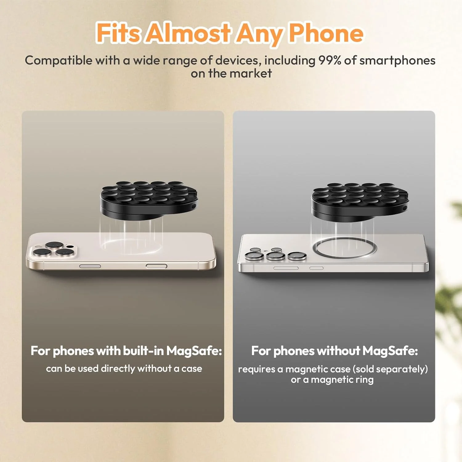 [GOLD] Double-Sided Suction & Magnetic Phone Holder - Image 5