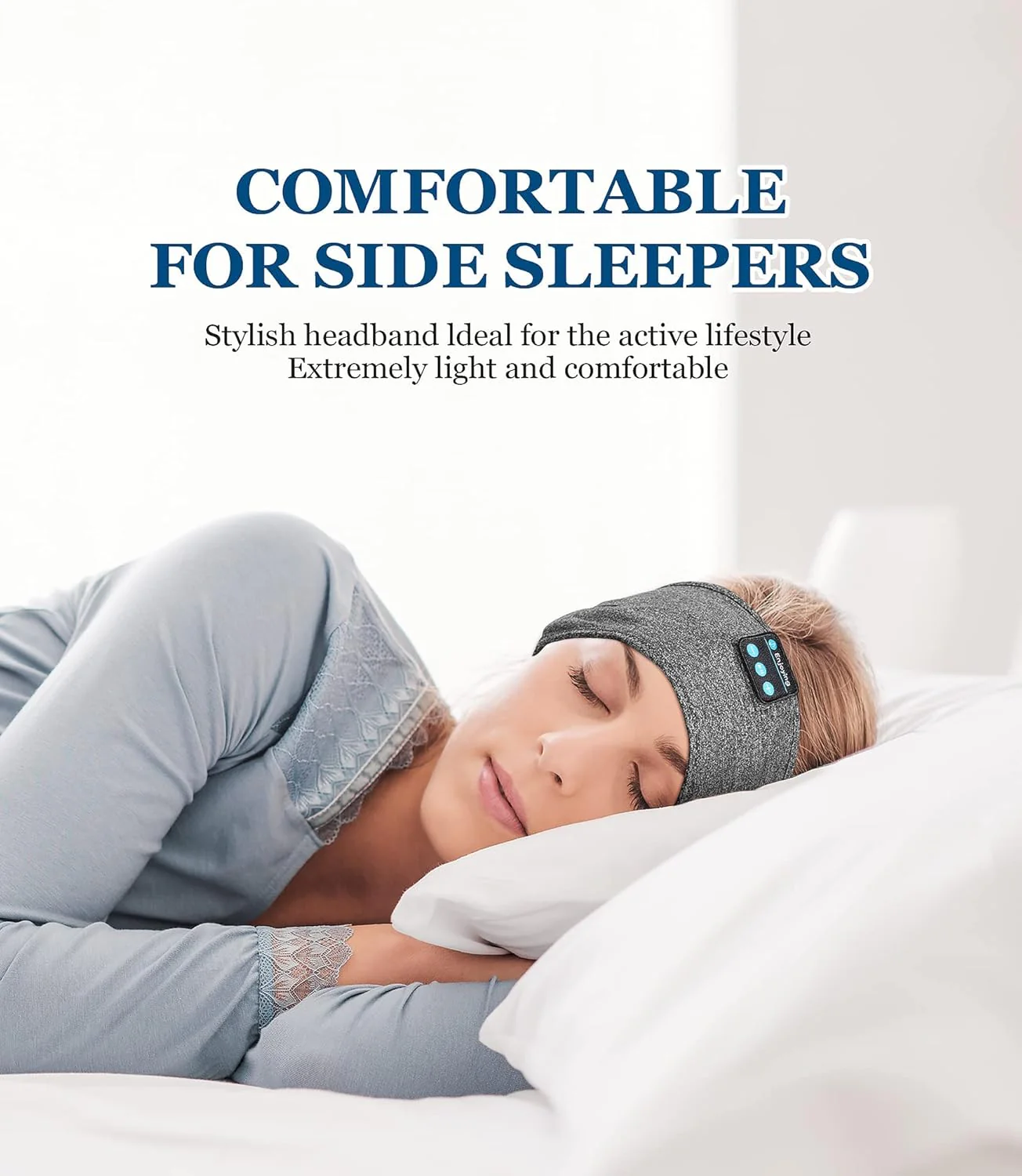 [GOLD] DreamBand 3-in-1 Bluetooth Sleep & Sport Headband Sleep Mask Headphones - Image 2