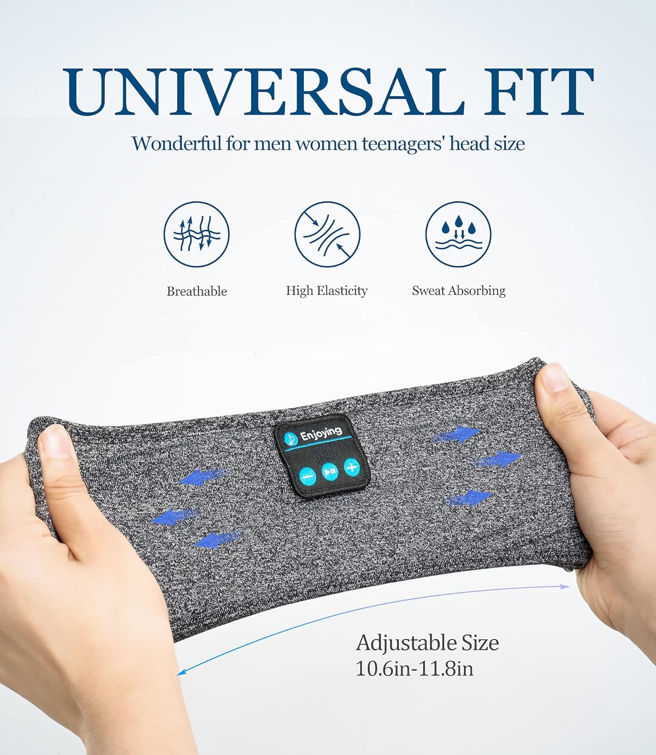 [GOLD] DreamBand 3-in-1 Bluetooth Sleep & Sport Headband Sleep Mask Headphones - Image 4