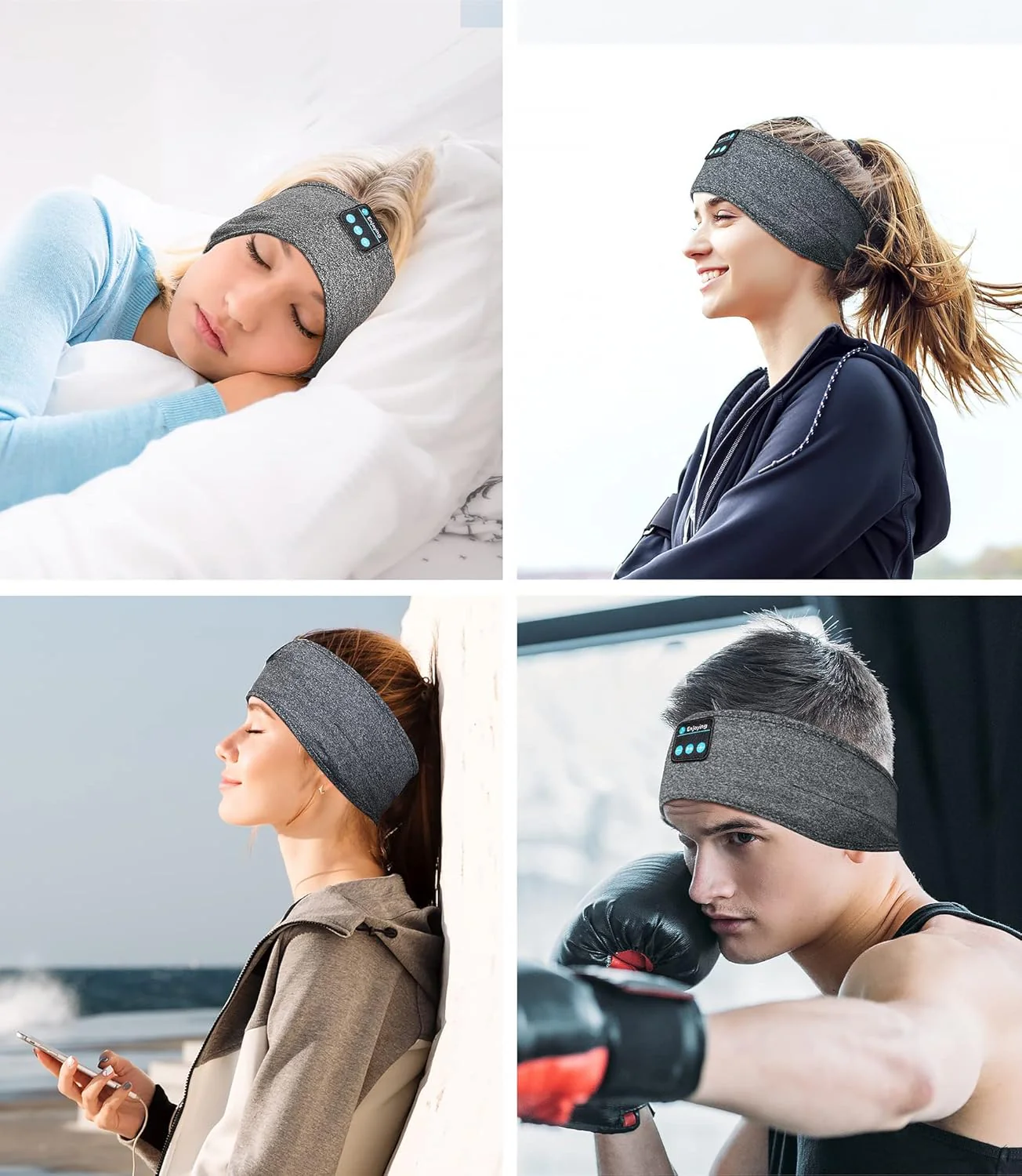 [GOLD] DreamBand 3-in-1 Bluetooth Sleep & Sport Headband Sleep Mask Headphones - Image 7