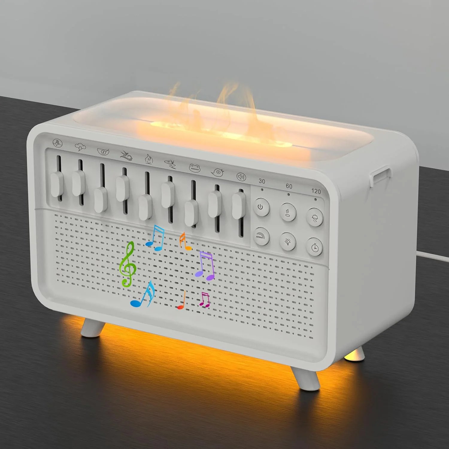 [GOLD] DreamMix Pro – White Noise Sound Machine with Scented Mist & Night Light - Image 2