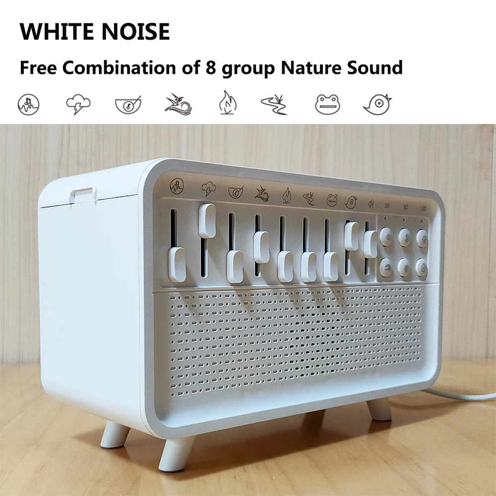 [GOLD] DreamMix Pro – White Noise Sound Machine with Scented Mist & Night Light - Image 6