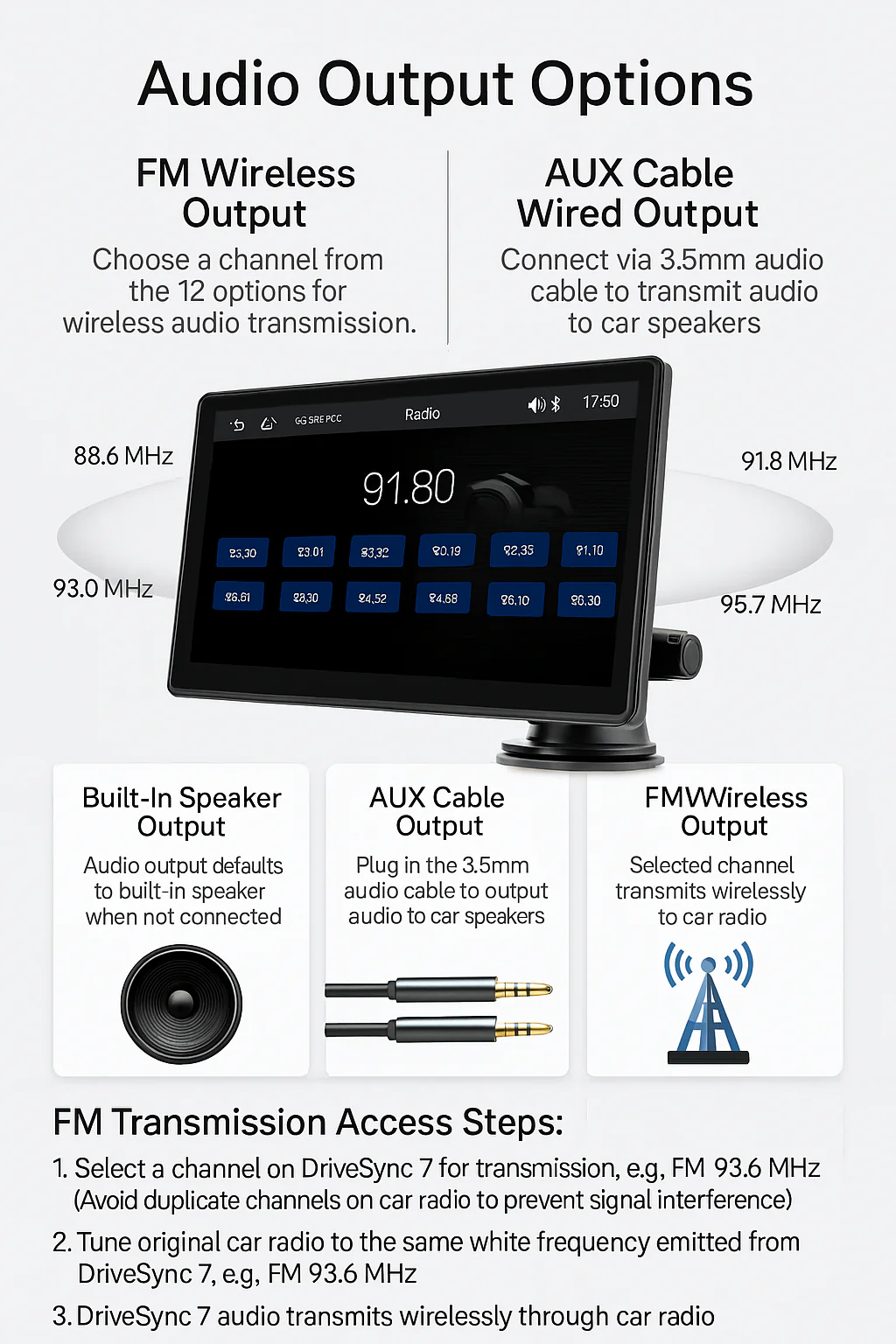 [GOLD] DriveSync 7 – Wireless CarPlay & Android Auto Screen - Image 11