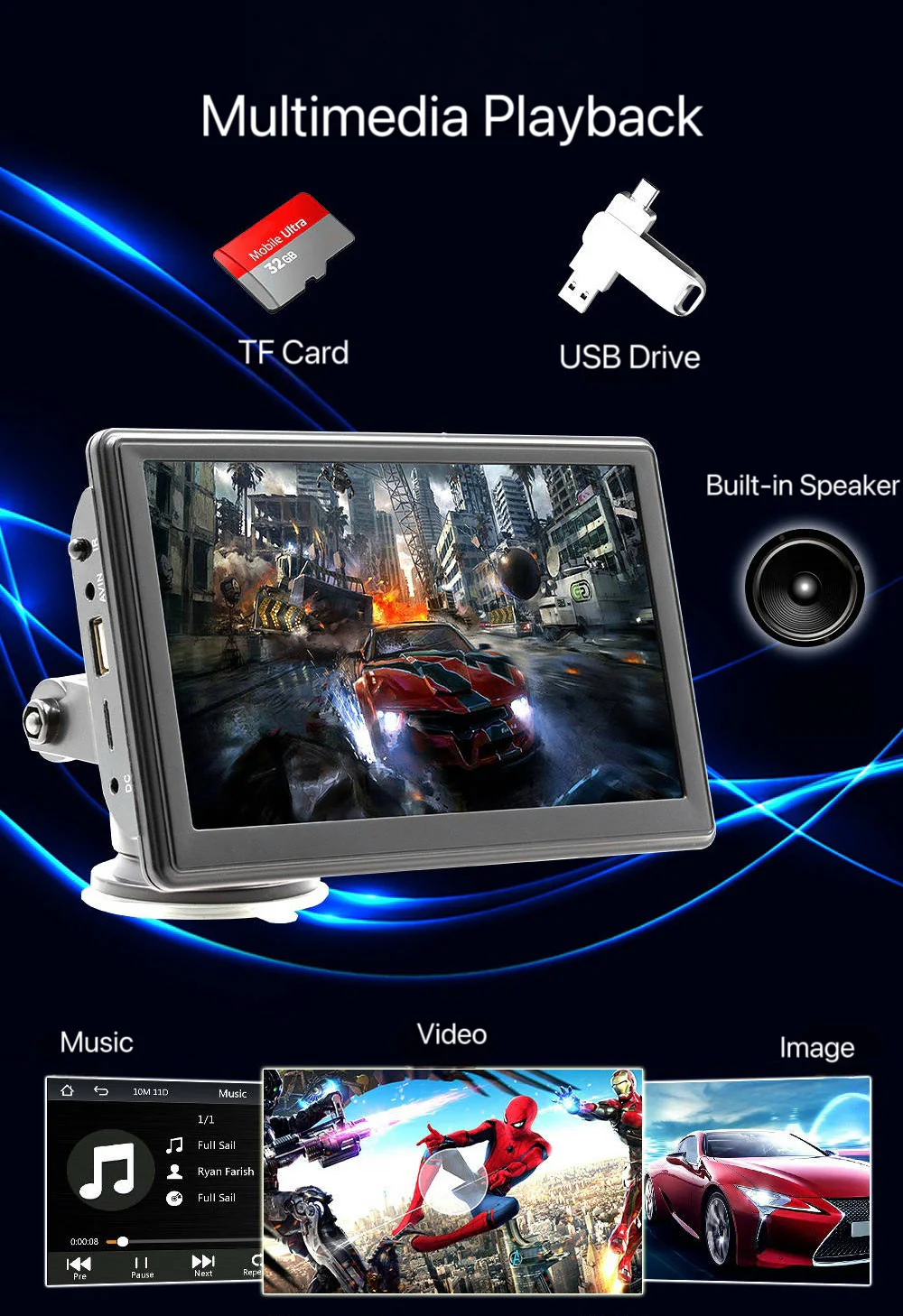 [GOLD] DriveSync 7 – Wireless CarPlay & Android Auto Screen - Image 8