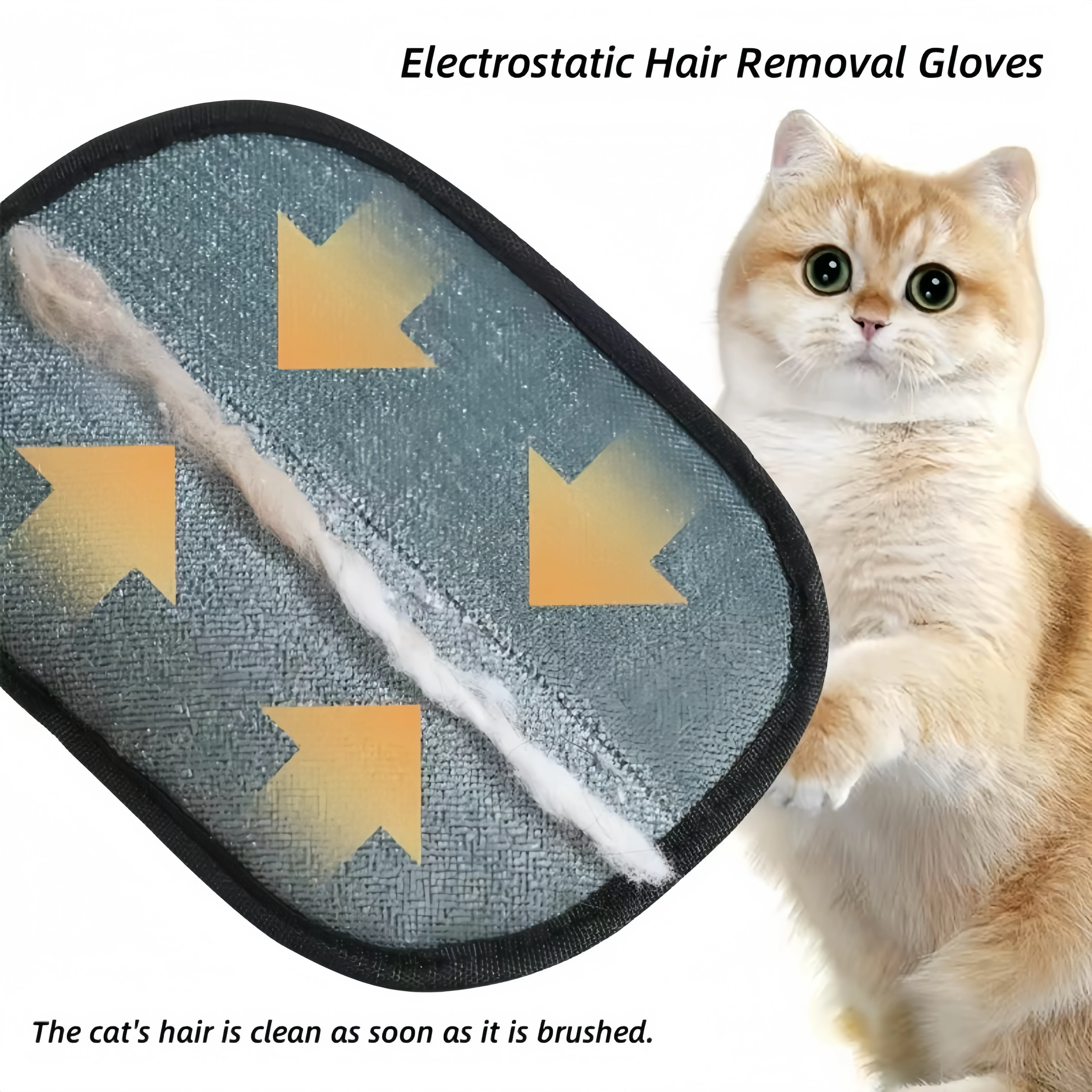 [SILVER] ElectroClean Pet Hair Removal Glove – Reusable & Eco-Friendly Cleaning Tool - Image 4