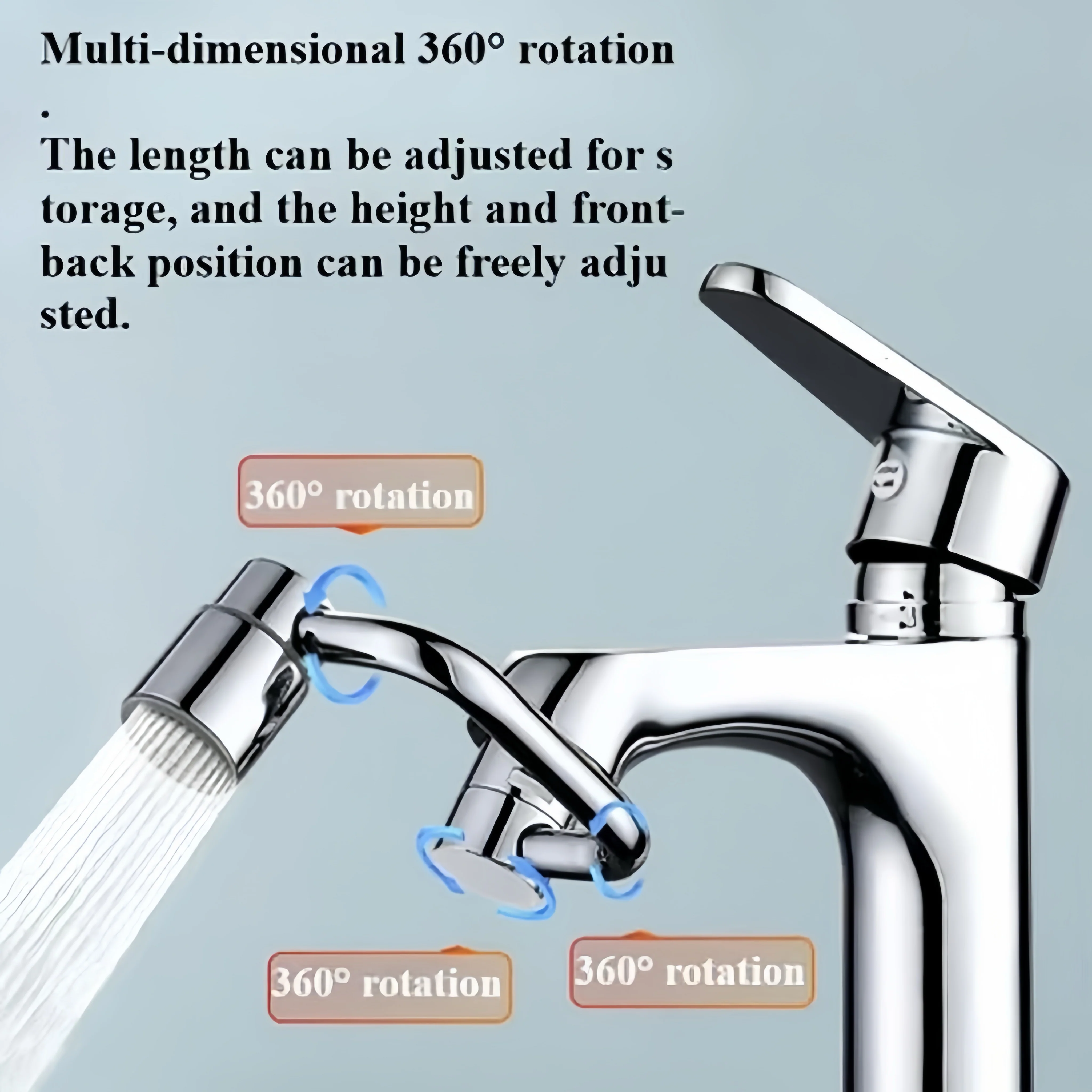 [GOLD] FlexiFlow 1080° Rotating Faucet Extender - Image 5