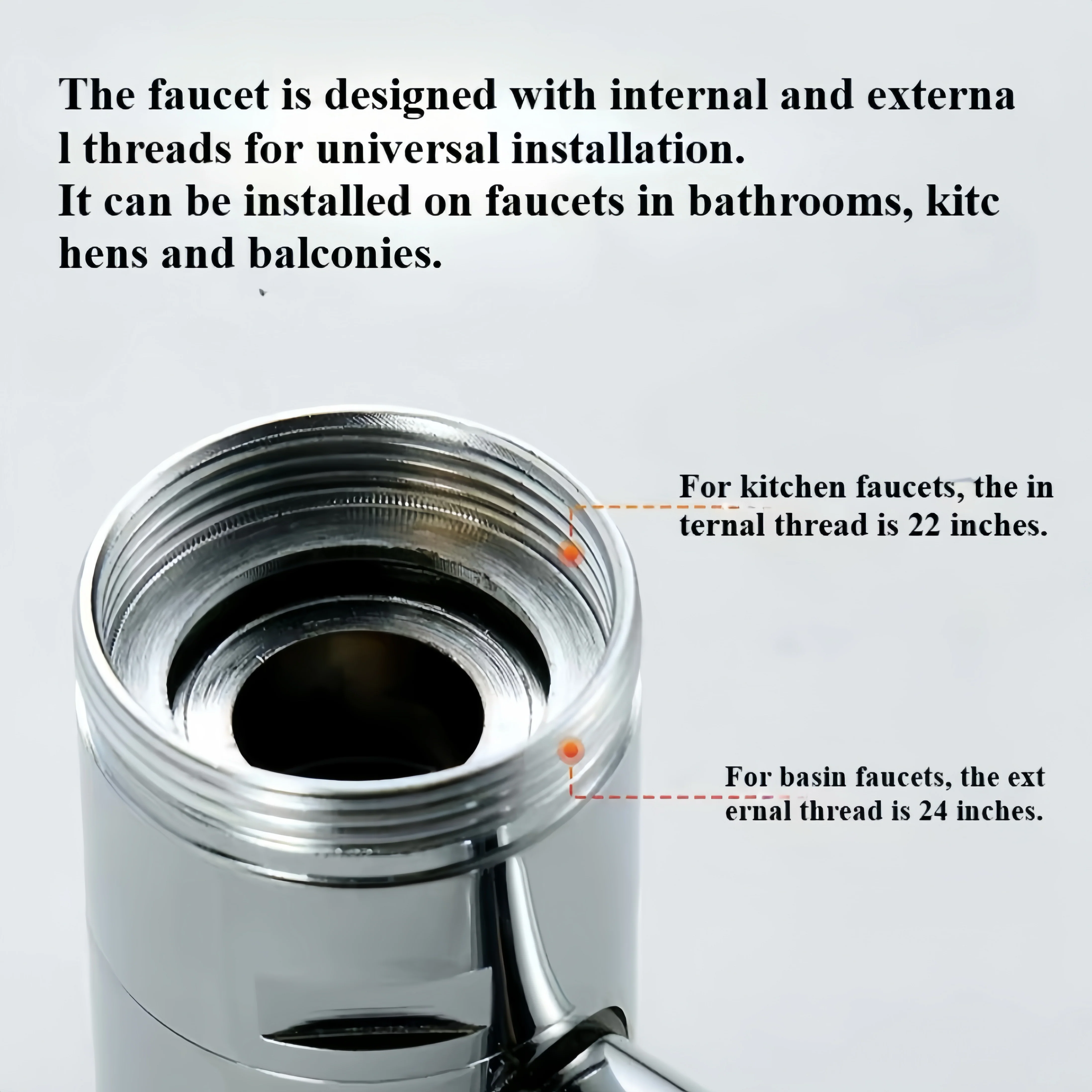 [GOLD] FlexiFlow 1080° Rotating Faucet Extender - Image 6