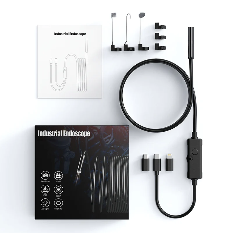 [GOLD] FlexScope Pro – Plug & View Inspection Cam with 5M Bendable Cable and Swappable Tool Tips - Image 13