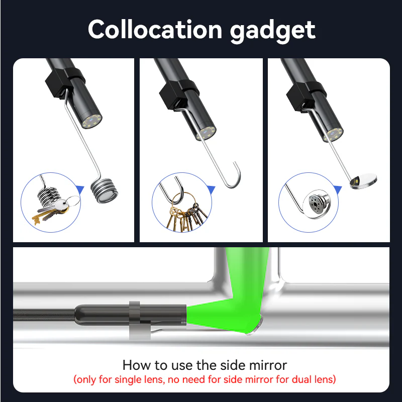 [GOLD] FlexScope Pro – Plug & View Inspection Cam with 5M Bendable Cable and Swappable Tool Tips - Image 6