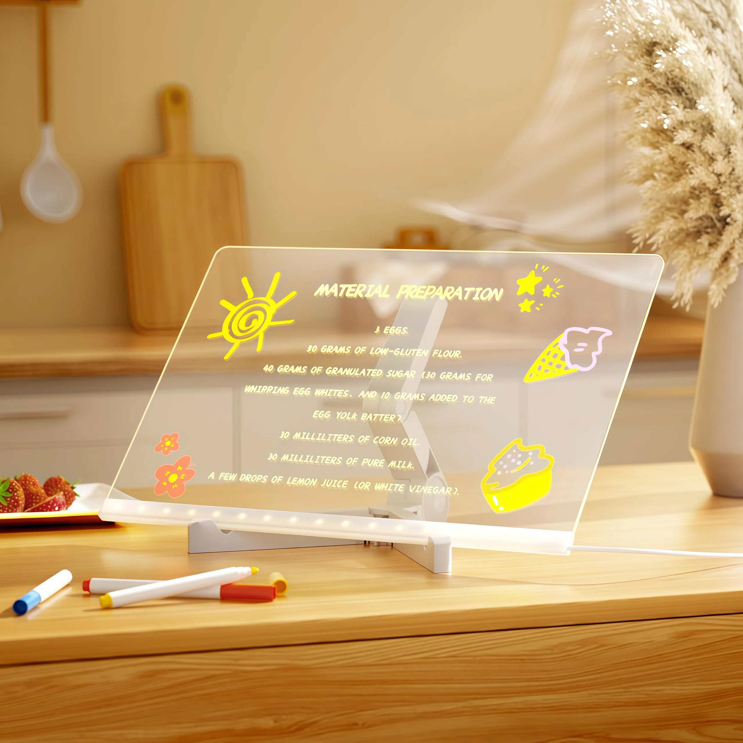 [GOLD] GlowBoard - LED Light-Up Writing & Drawing Board - Image 8