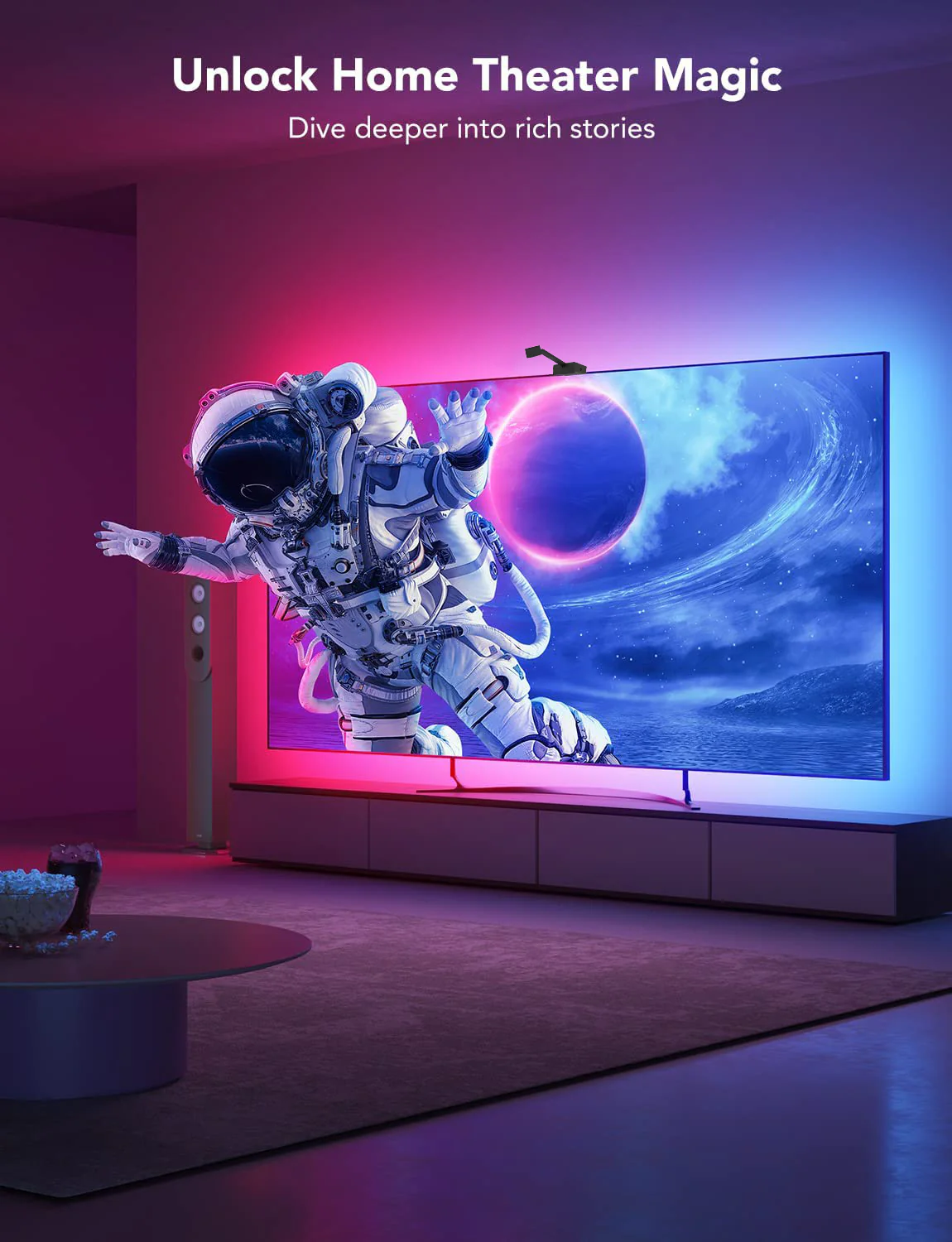 [GOLD] GlowSync™ HD – Smart LED TV Backlight Strip with Real-Time Screen Sync (50–65” TVs Only) - Image 3