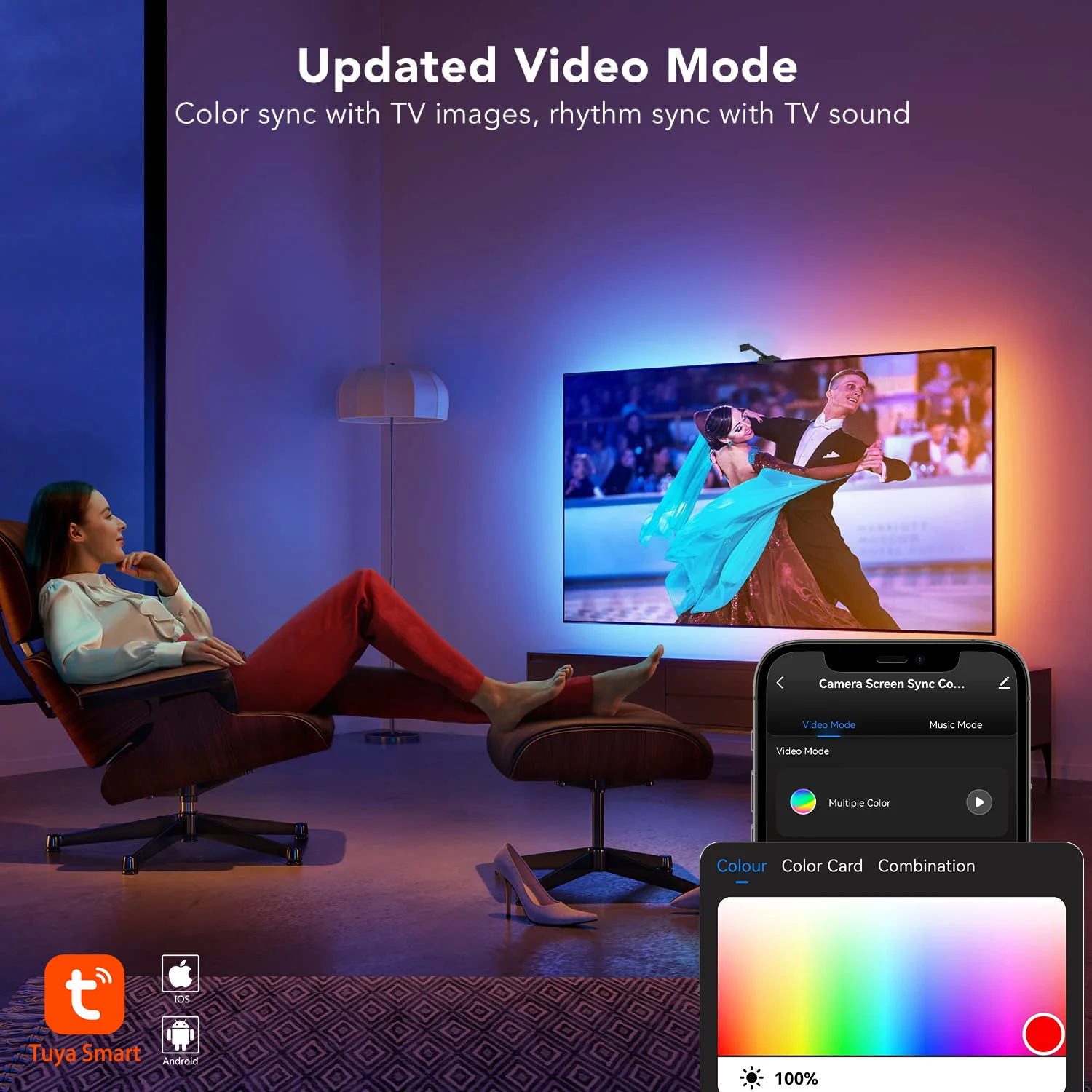 [GOLD] GlowSync™ HD – Smart LED TV Backlight Strip with Real-Time Screen Sync (50–65” TVs Only) - Image 5
