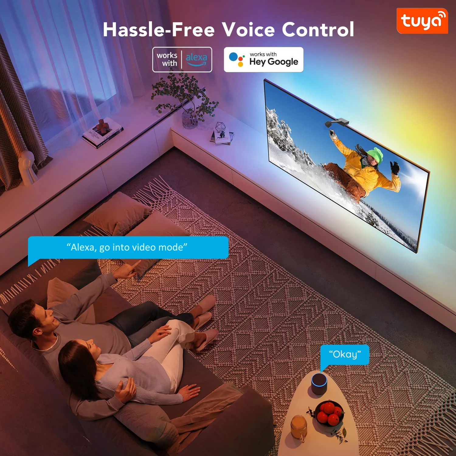 [GOLD] GlowSync™ HD – Smart LED TV Backlight Strip with Real-Time Screen Sync (50–65” TVs Only) - Image 6