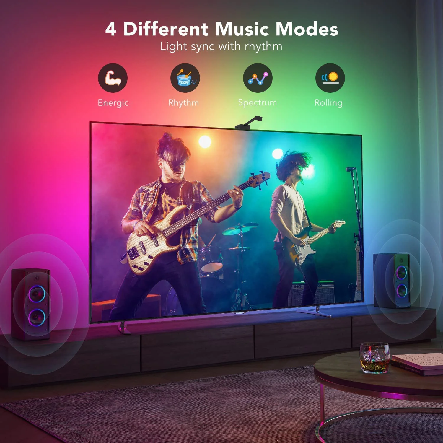 [GOLD] GlowSync™ HD – Smart LED TV Backlight Strip with Real-Time Screen Sync (50–65” TVs Only) - Image 8