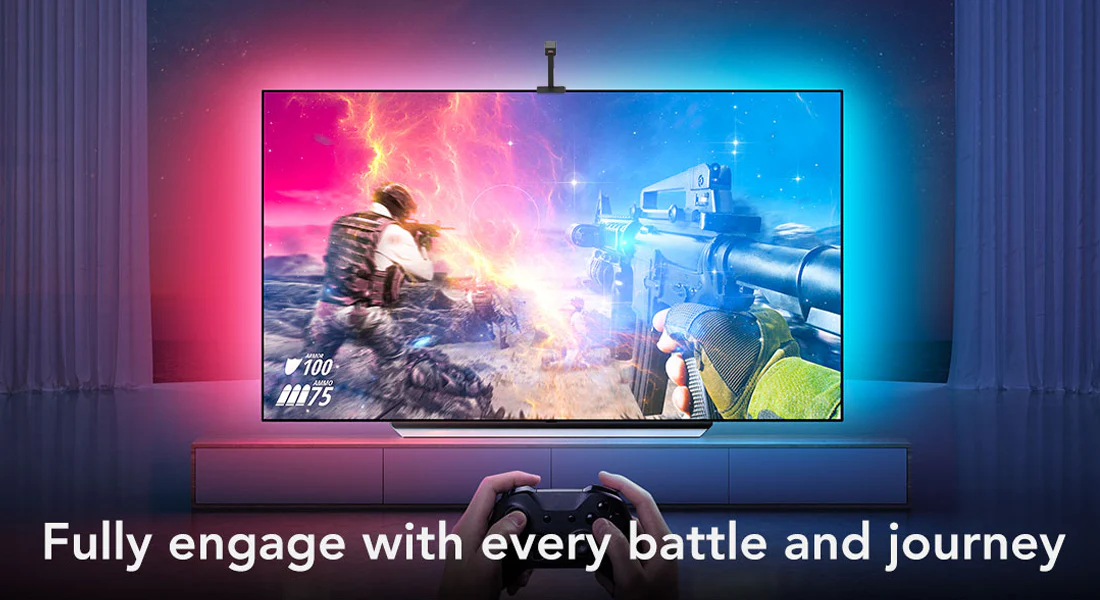 [GOLD] GlowSync™ HD – Smart LED TV Backlight Strip with Real-Time Screen Sync (50–65” TVs Only) - Image 9