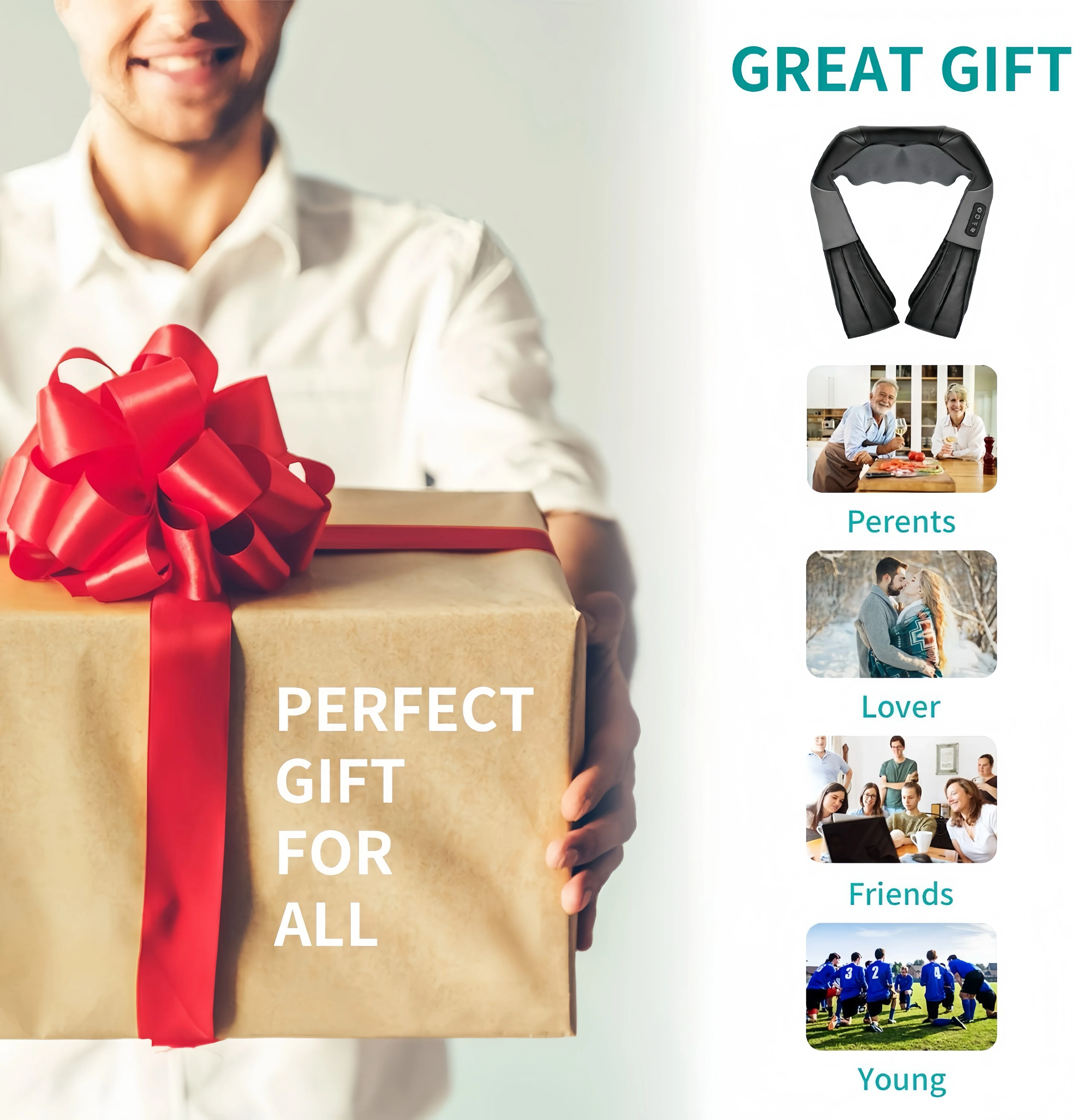 [GOLD] Heated Neck, Shoulder, and Back Massager - Image 10